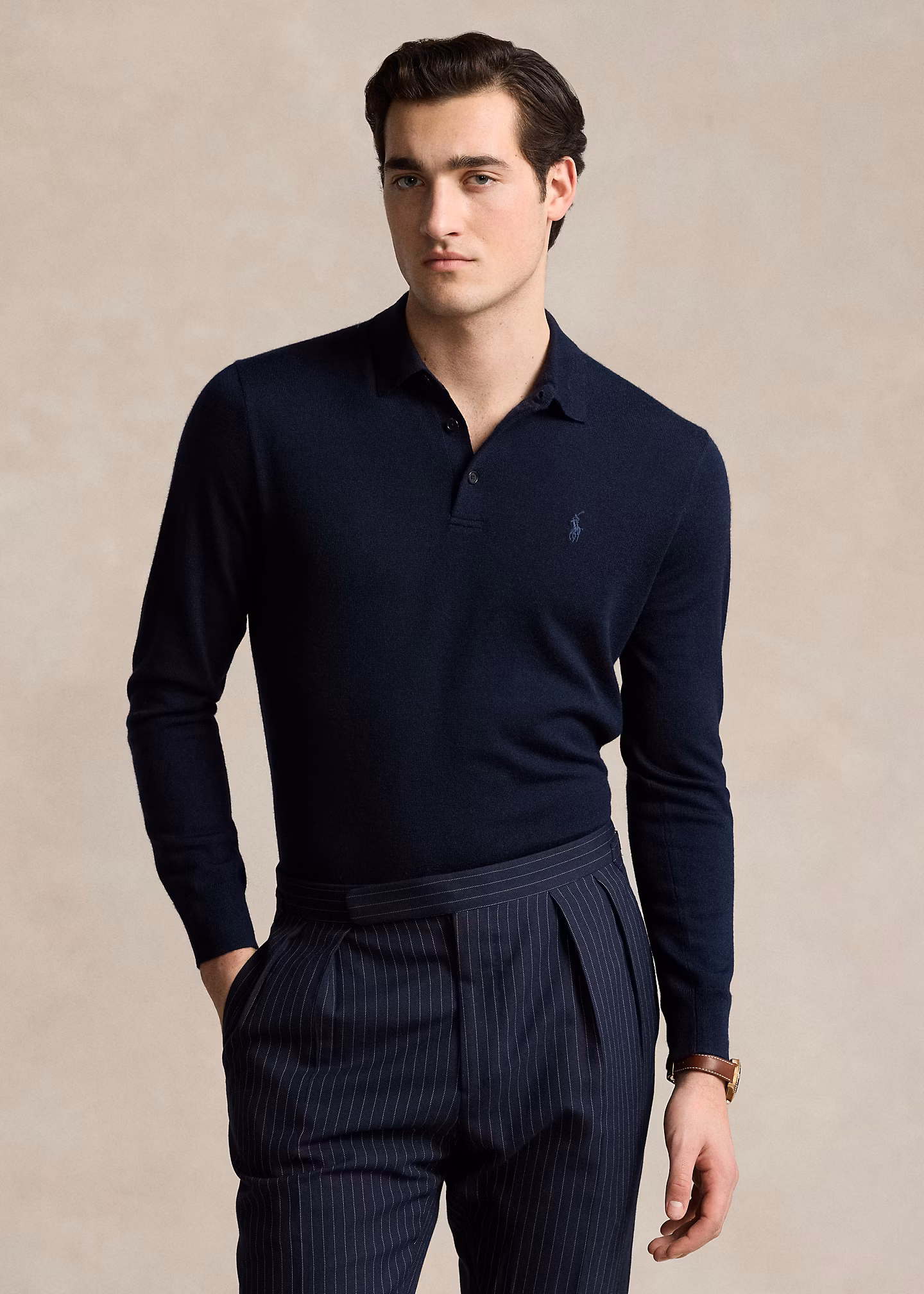 Wollpullover mit Polo-Kragen - RALPH LAUREN OUTLET