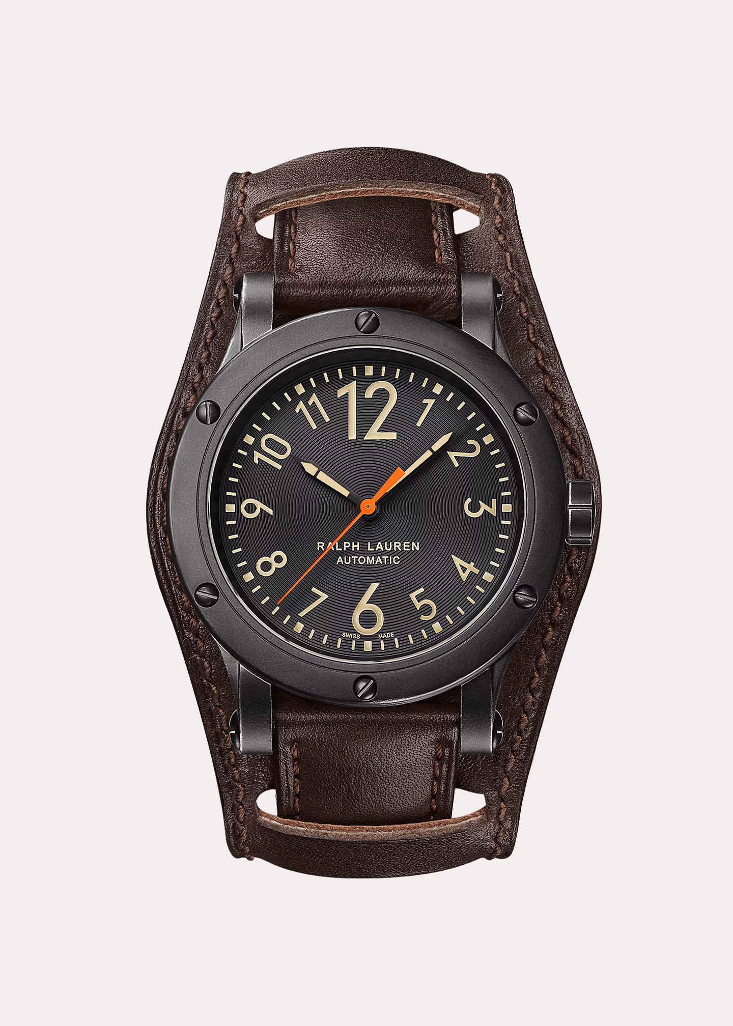 42 MM Uhr aus Stahl in Antik-Optik - RALPH LAUREN OUTLET