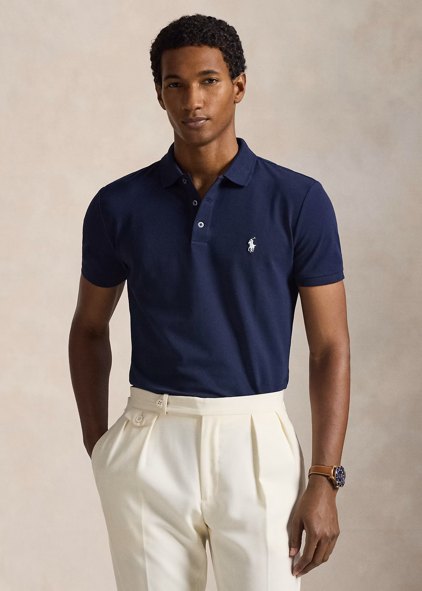 Custom-Slim-Fit Piqué-Poloshirt - RALPH LAUREN OUTLET