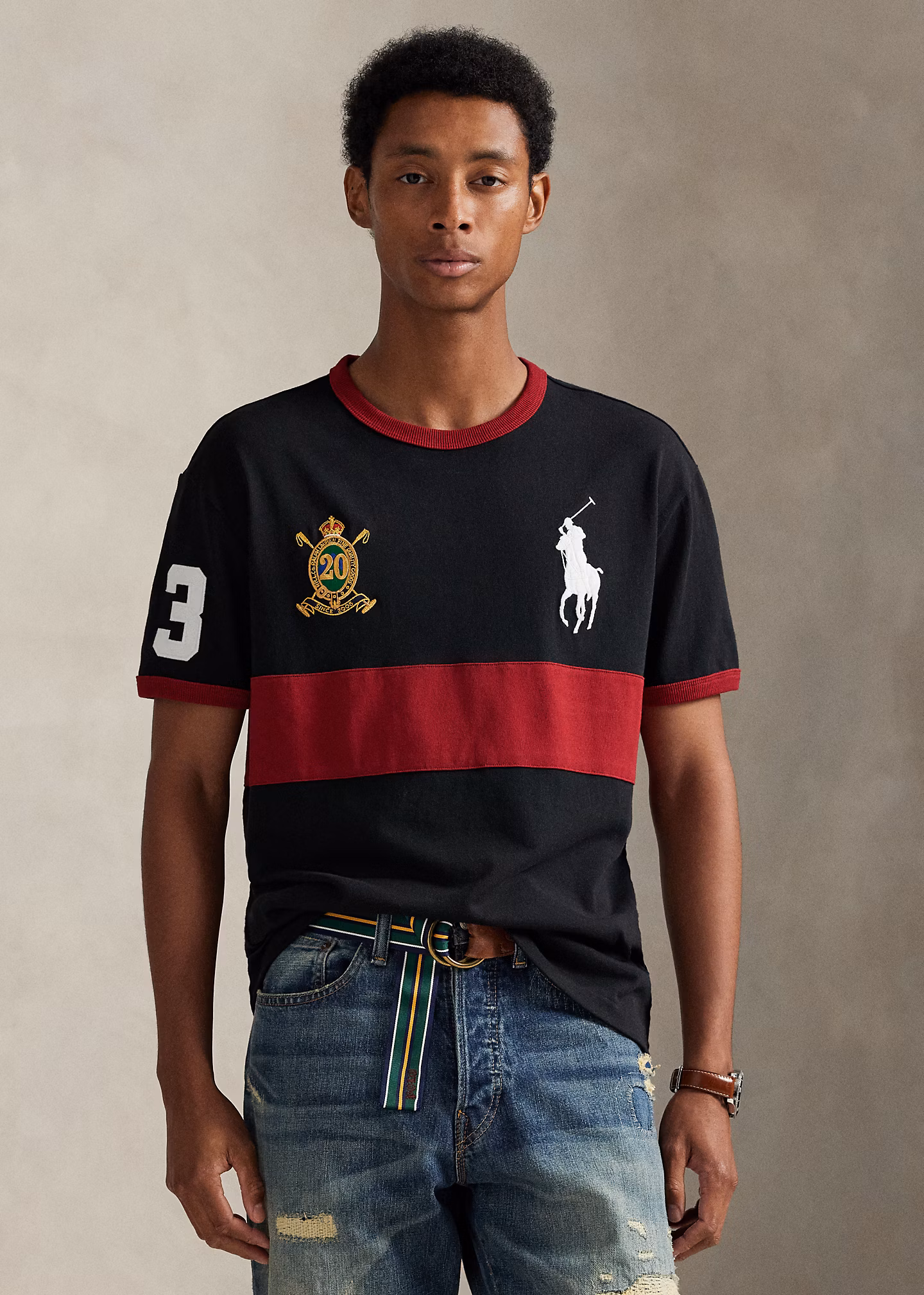 Jubiläums-T-Shirt mit Big Pony - RALPH LAUREN OUTLET