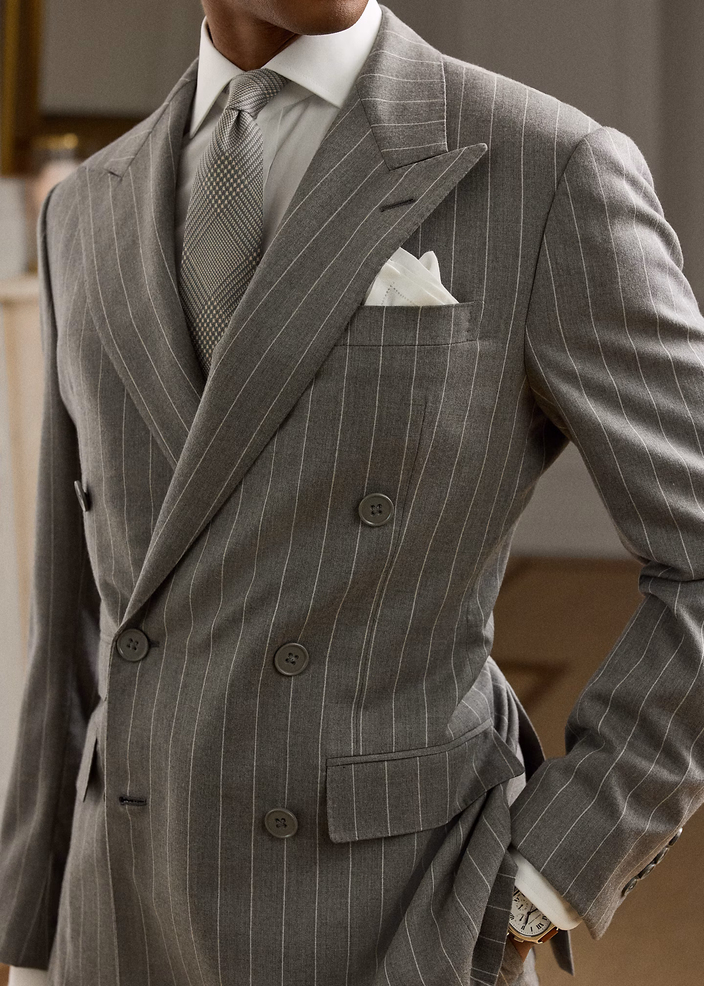 Wollanzug Kent mit Nadelstreifen - RALPH LAUREN OUTLET