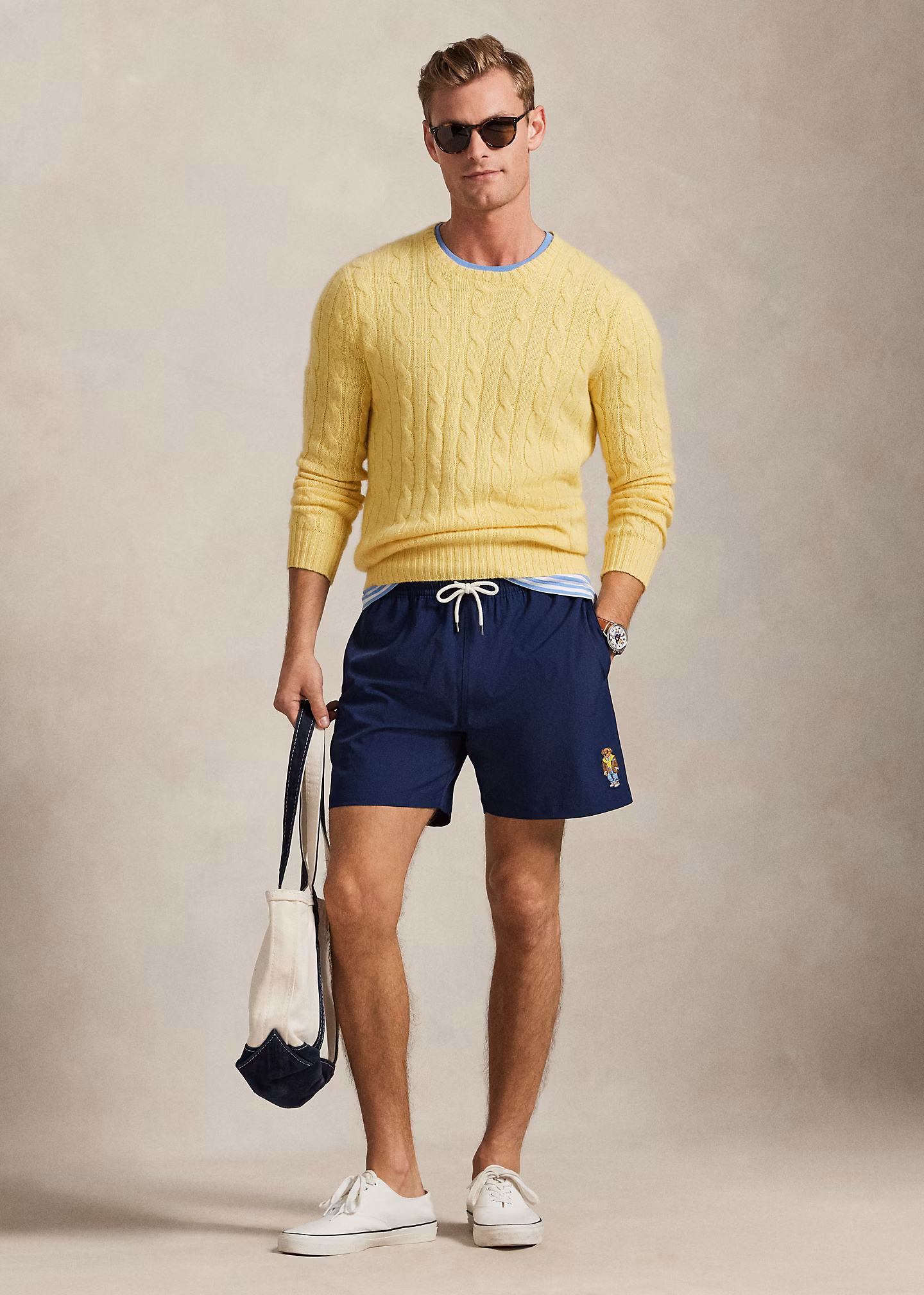 Badeshorts Traveler mit Polo Bear - RALPH LAUREN OUTLET