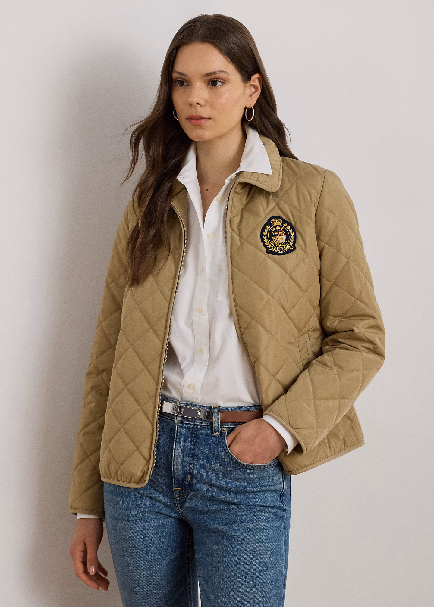 Steppjacke mit Wappenaufnäher - RALPH LAUREN OUTLET