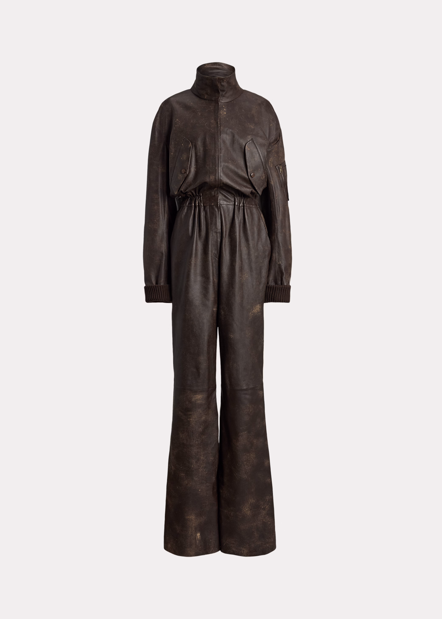 Lammleder-Jumpsuit Vaughn in Used-Optik - RALPH LAUREN OUTLET