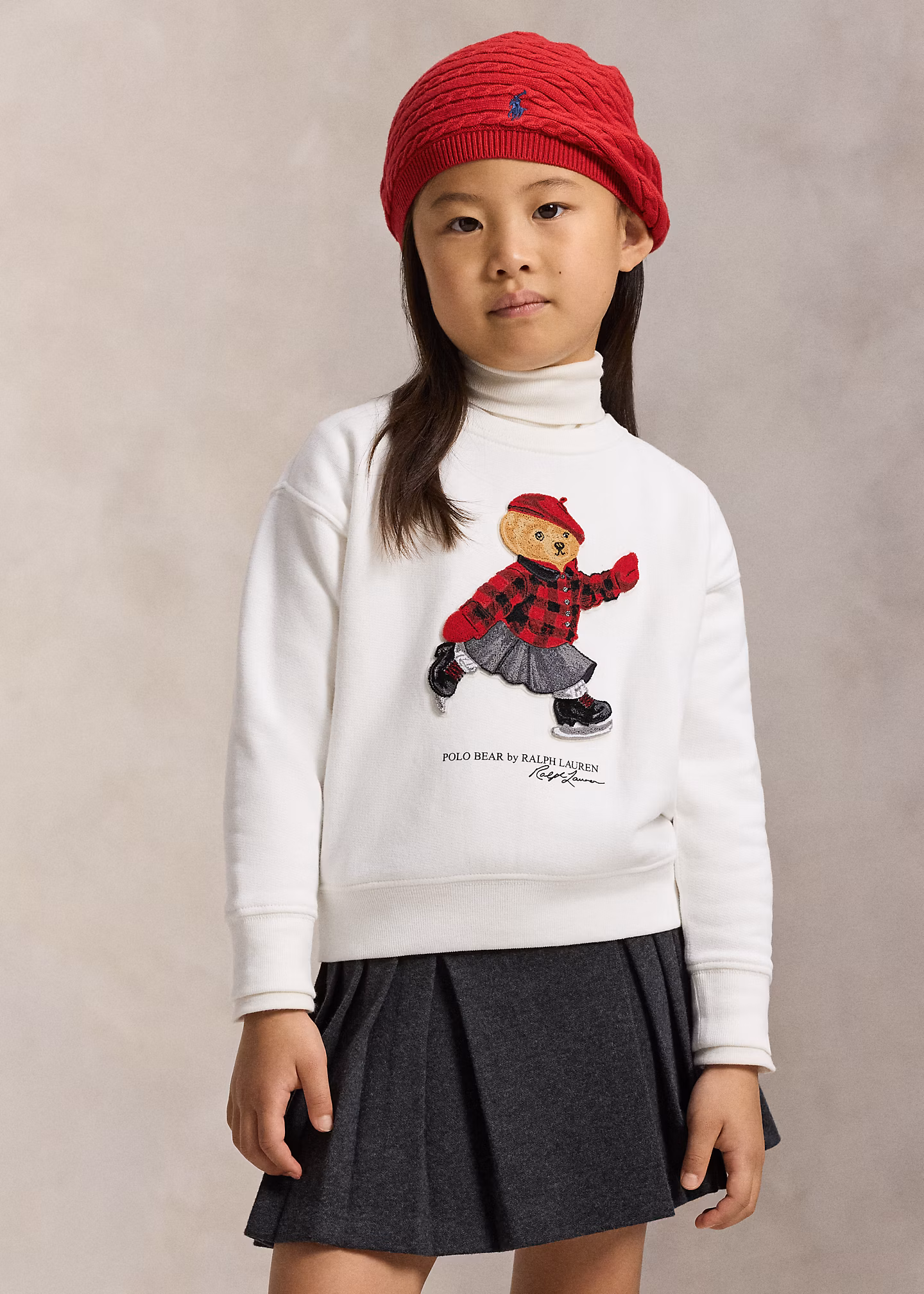 Kastenförmiges Sweatshirt mit Polo Bear - RALPH LAUREN OUTLET