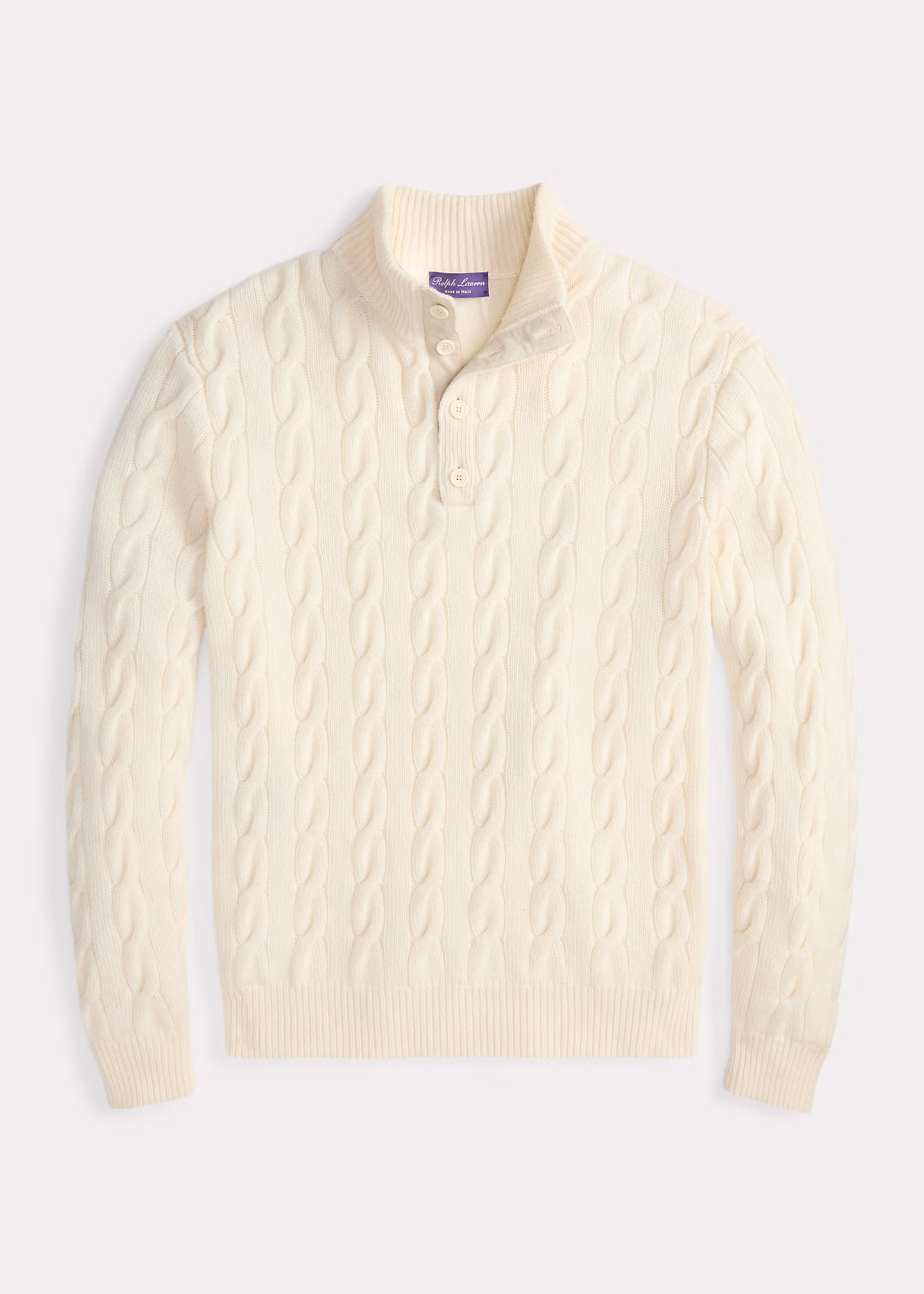 Kaschmirpullover mit Zopfmuster - RALPH LAUREN OUTLET