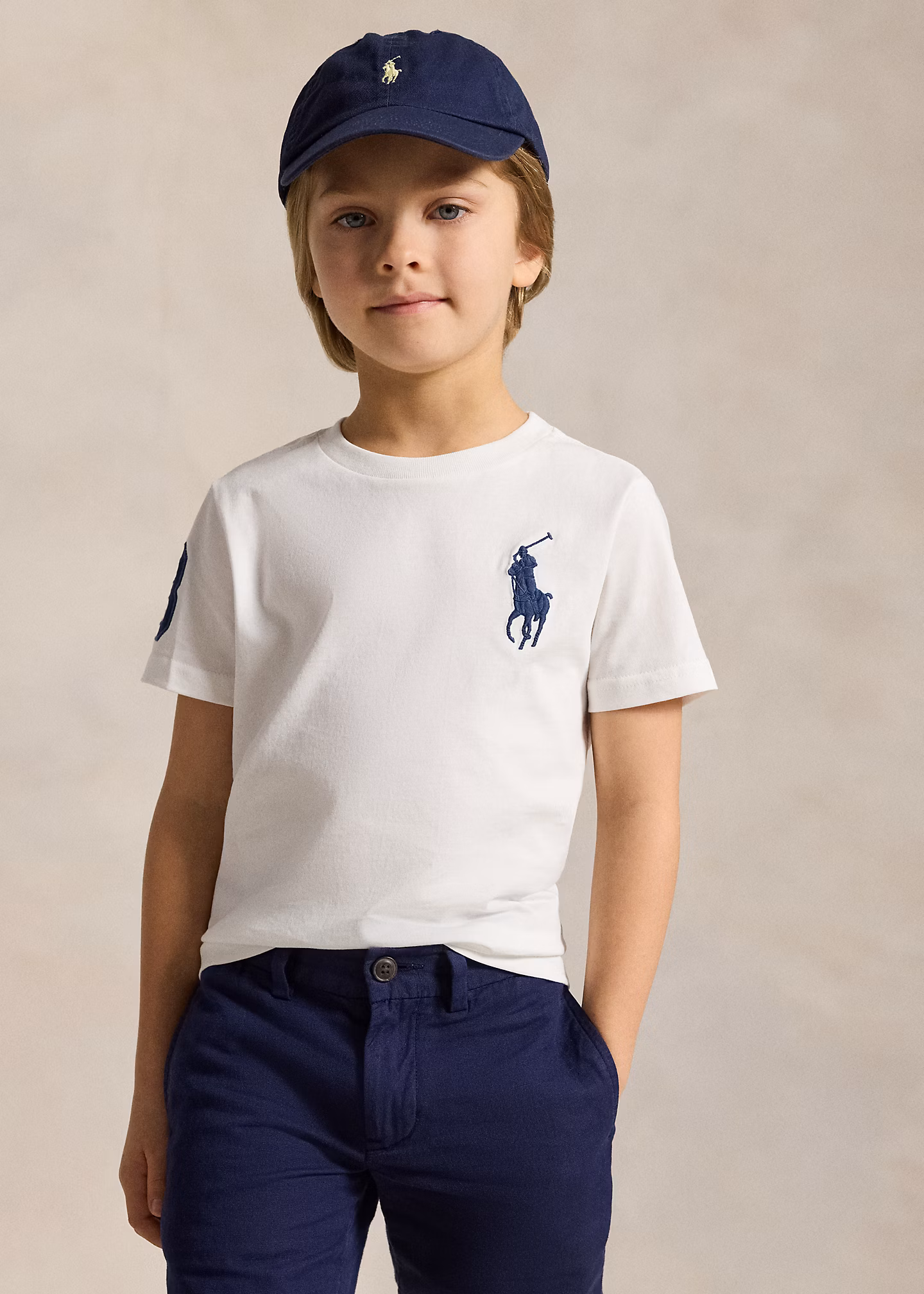 T-Shirt aus Baumwolljersey mit Big Pony - RALPH LAUREN OUTLET