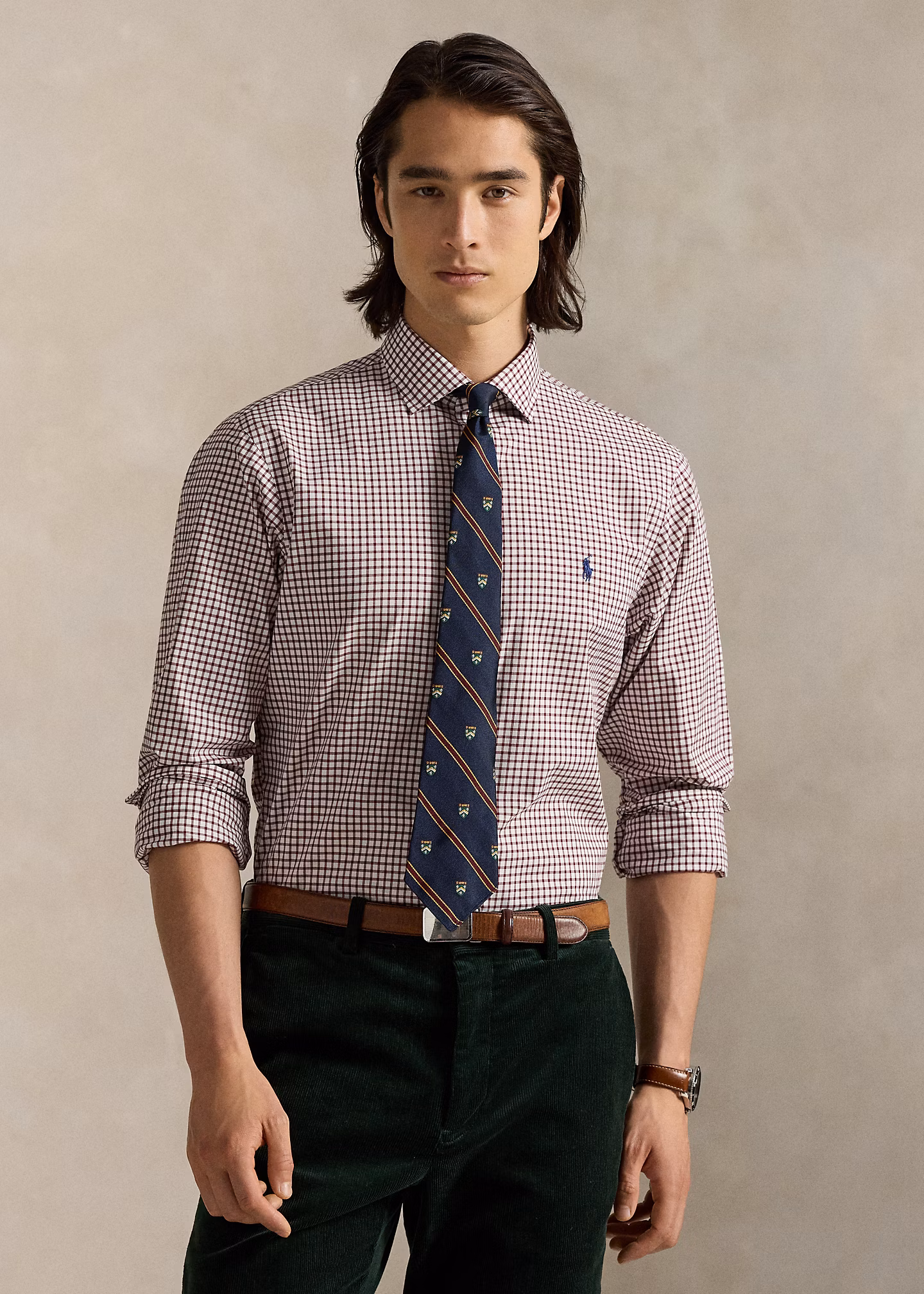 Kariertes Custom-Fit Hemd aus Popeline - RALPH LAUREN OUTLET