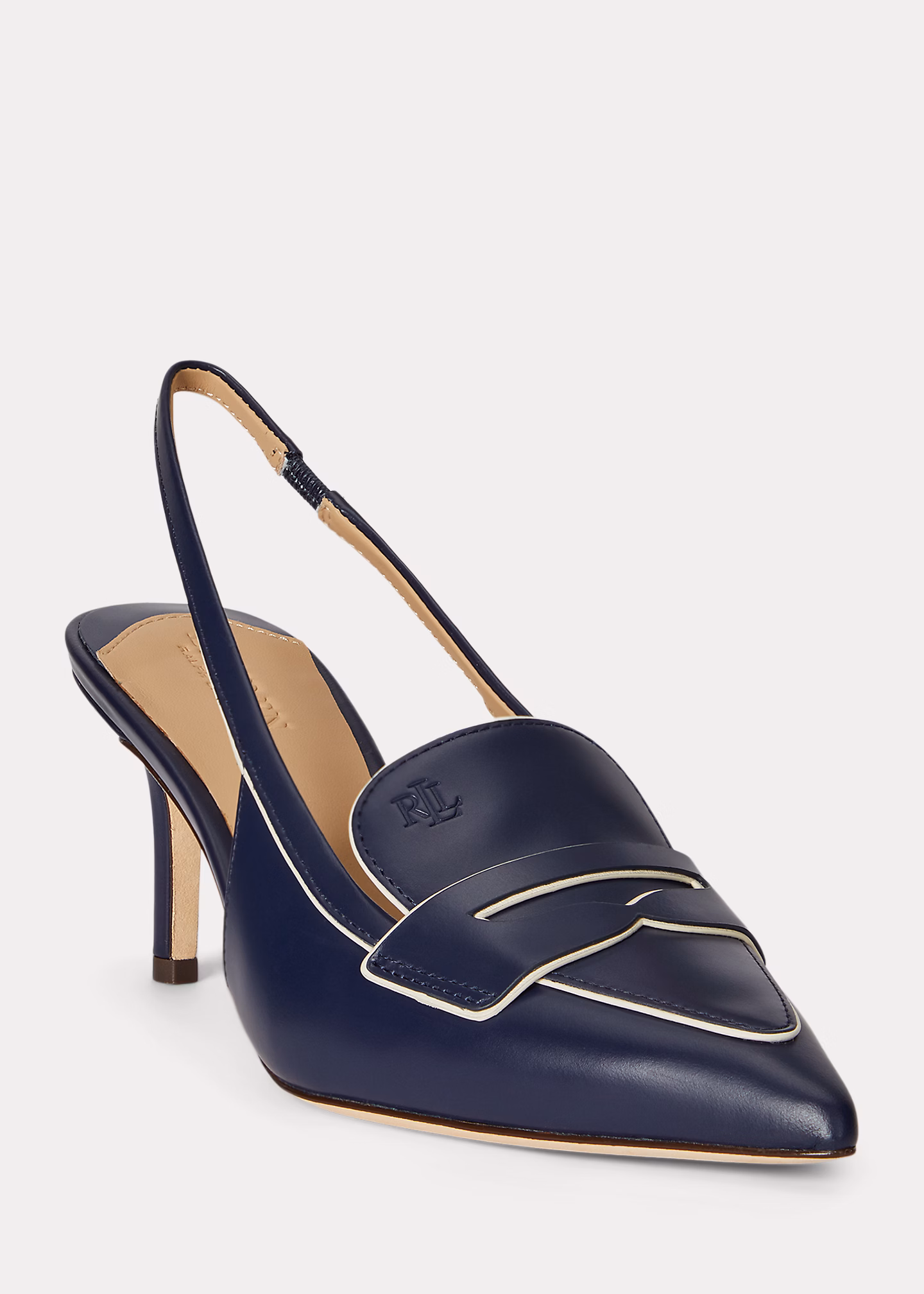 Zweifarbige Pumps Khloe im Loafer-Stil - RALPH LAUREN OUTLET