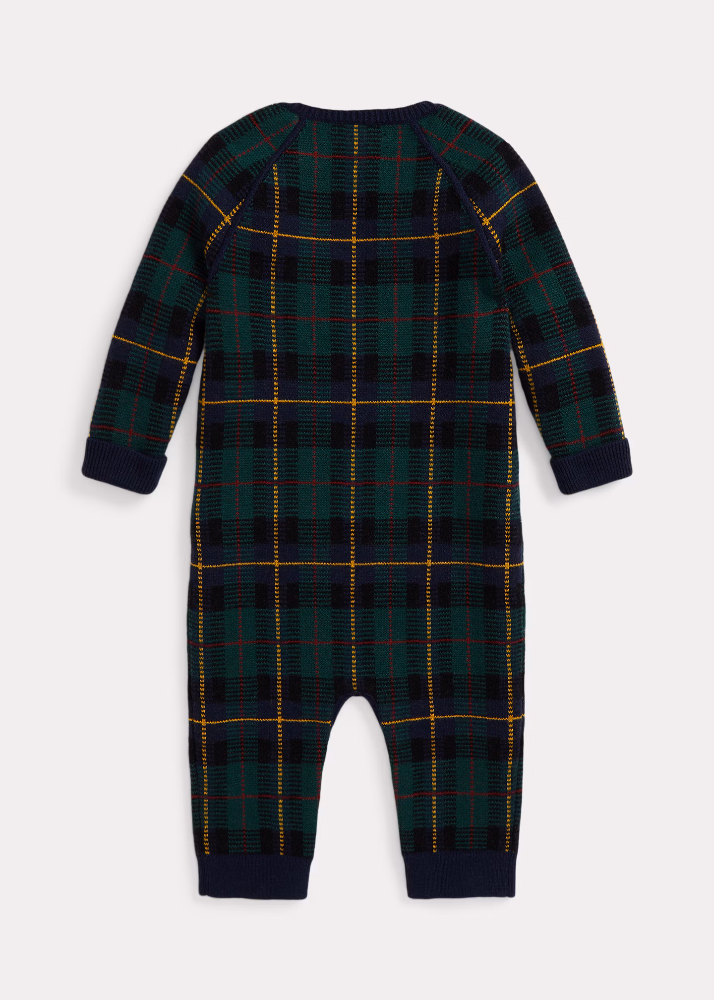 Karierter Strampler aus Wolle - RALPH LAUREN OUTLET