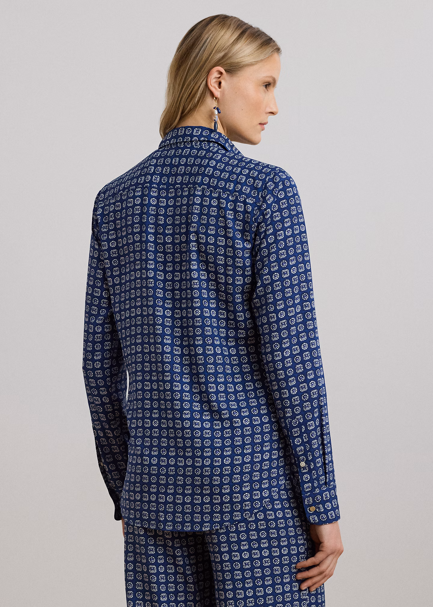 Classic-Fit Crêpe-Hemd mit Druck - RALPH LAUREN OUTLET