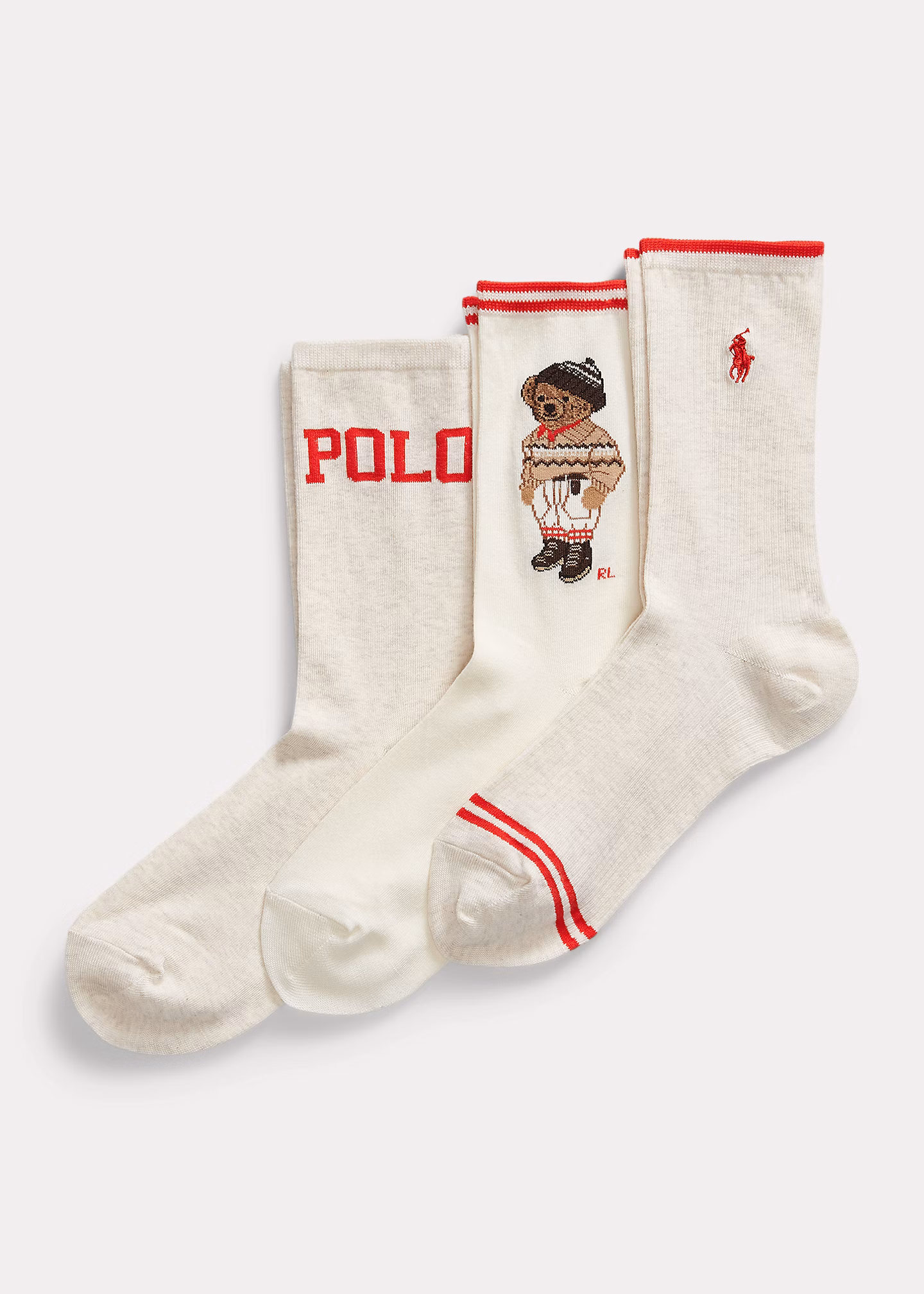 3er-Pack Crew-Socken als Geschenkset - RALPH LAUREN OUTLET