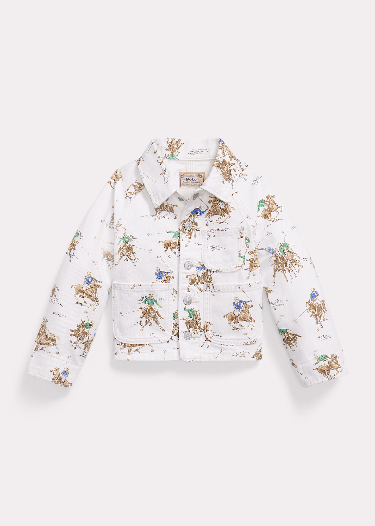 Denim-Utility-Jacke mit Reiter-Druck - RALPH LAUREN OUTLET