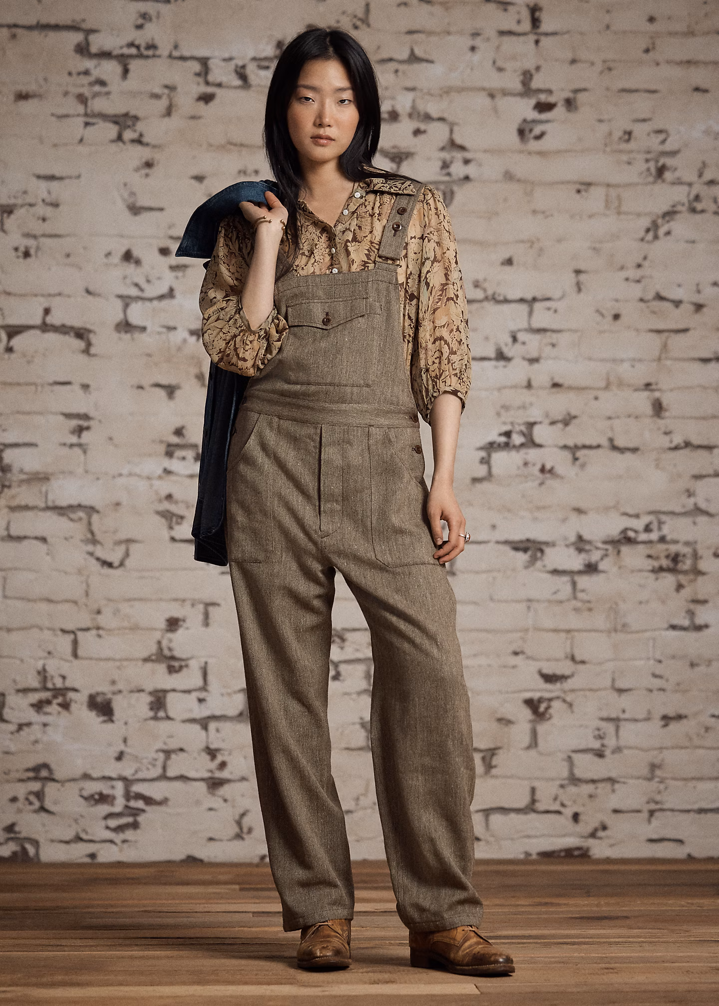 Wollmisch-Overall mit Fischgratmuster - RALPH LAUREN OUTLET