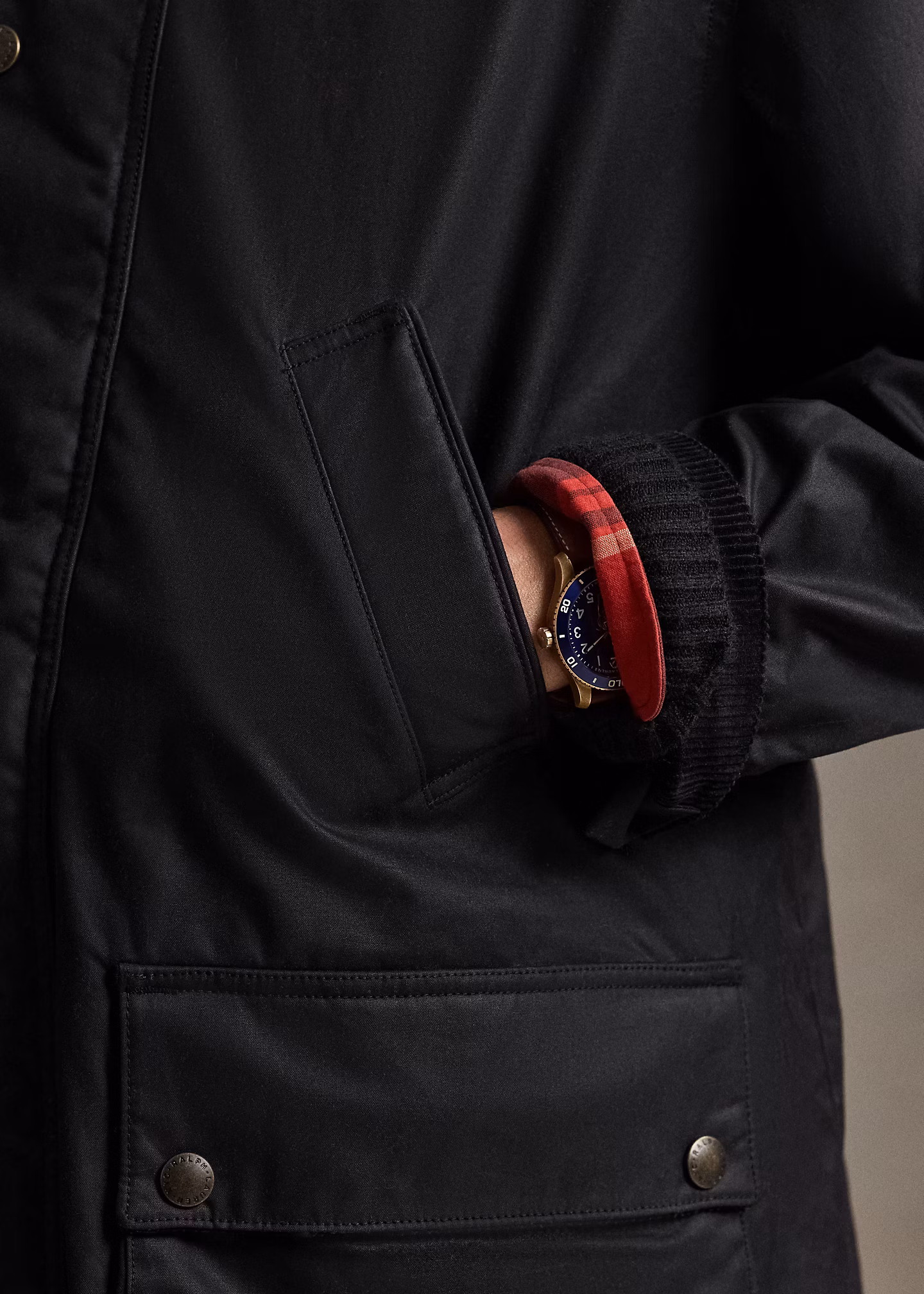 Die klassische 3/4-Jacke aus Wachstuch - RALPH LAUREN OUTLET