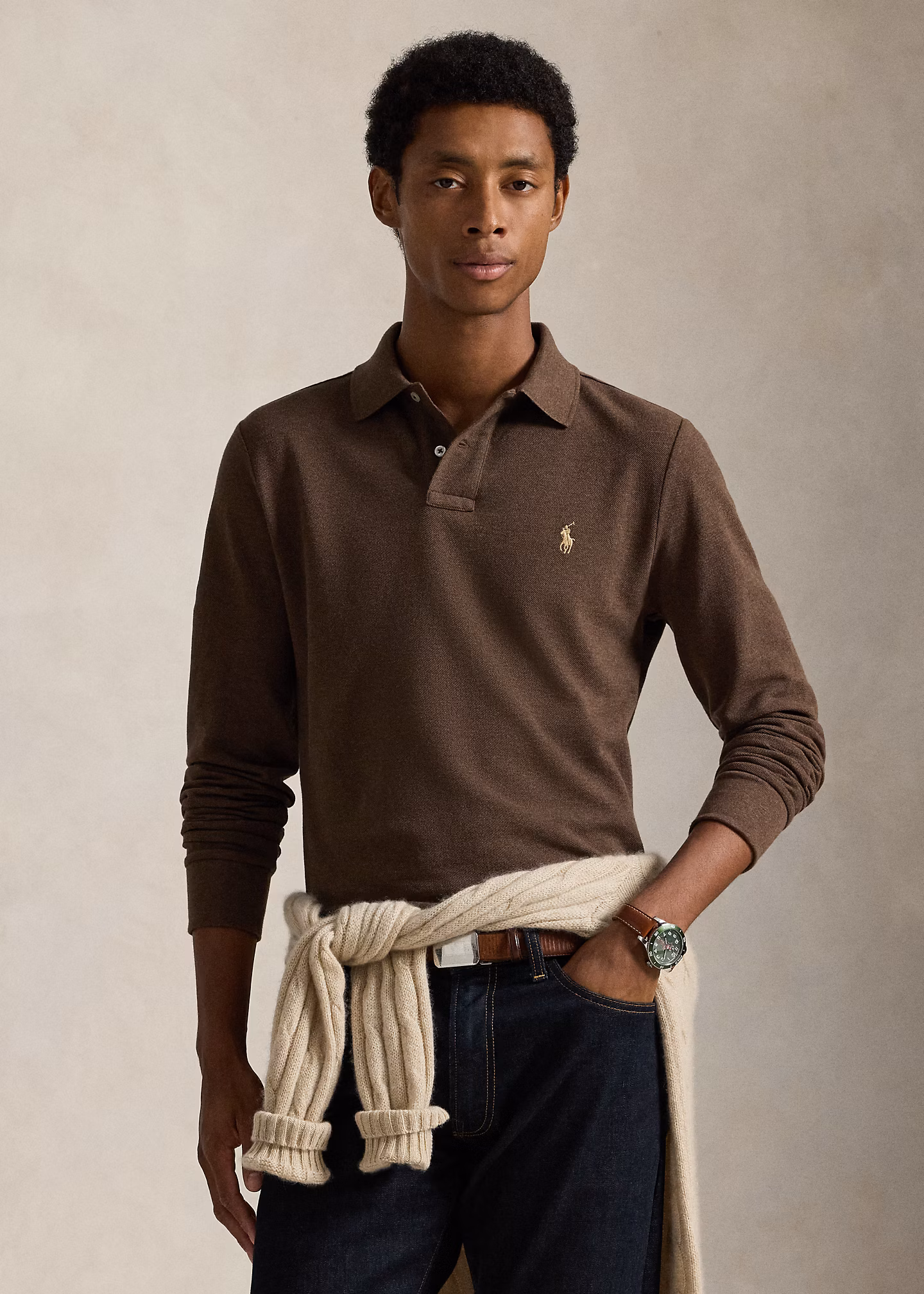 Custom-Slim-Fit Piqué-Poloshirt - RALPH LAUREN OUTLET