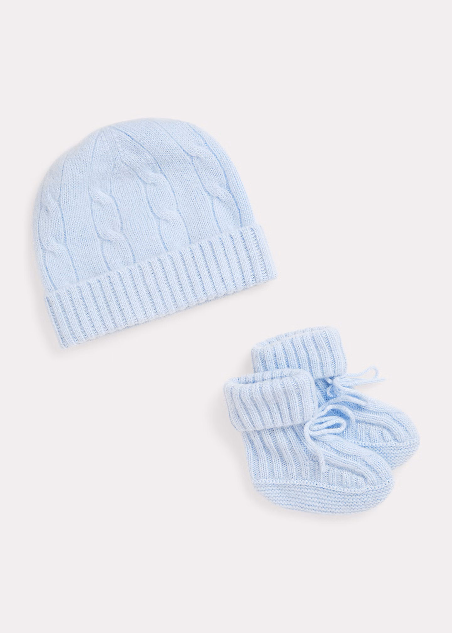 Kaschmirmütze und Babyschuhe im Set - RALPH LAUREN OUTLET