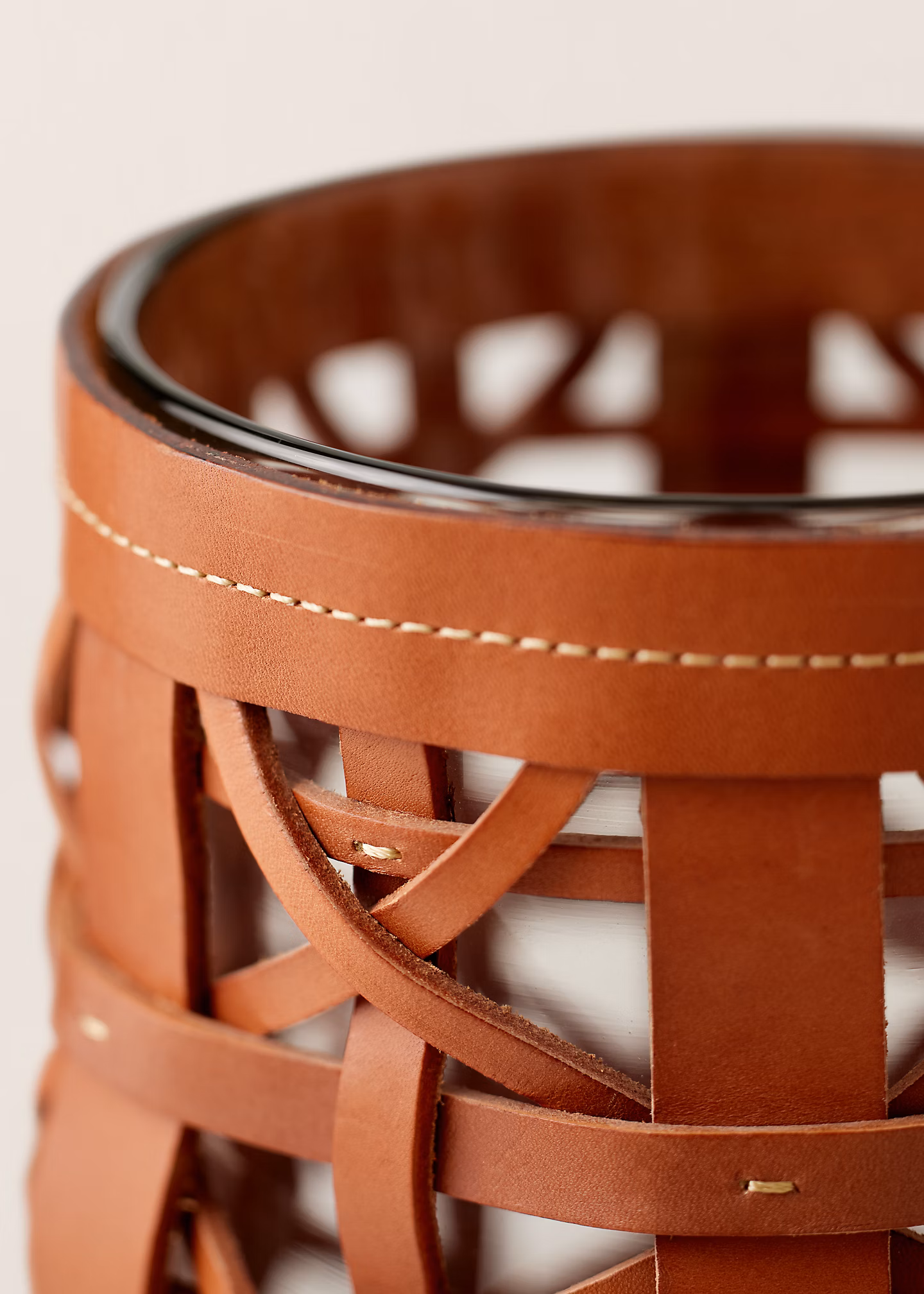 Windlicht Preston aus gewebtem Leder - RALPH LAUREN OUTLET