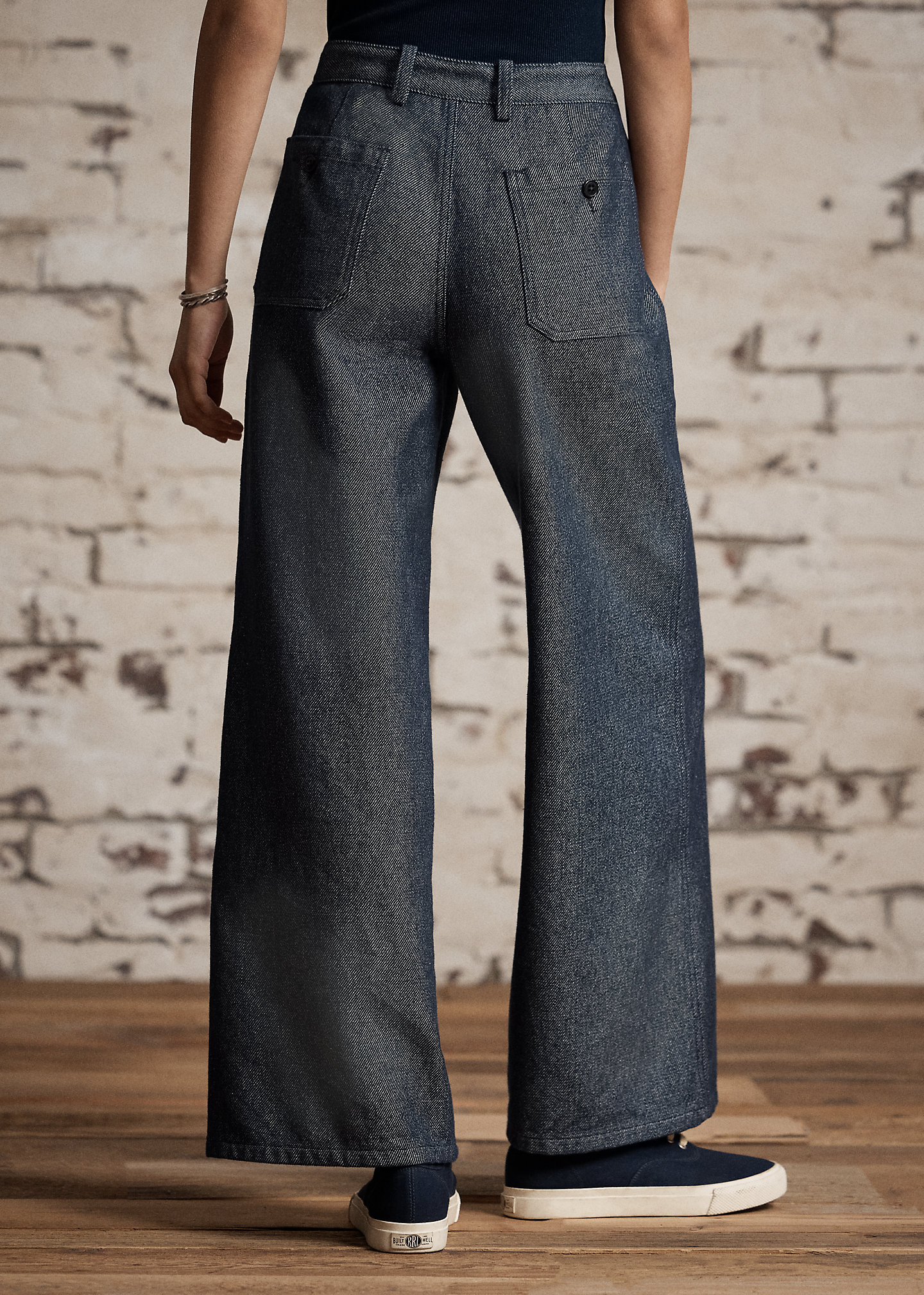 Denim Wide-Leg Trouser - RALPH LAUREN OUTLET