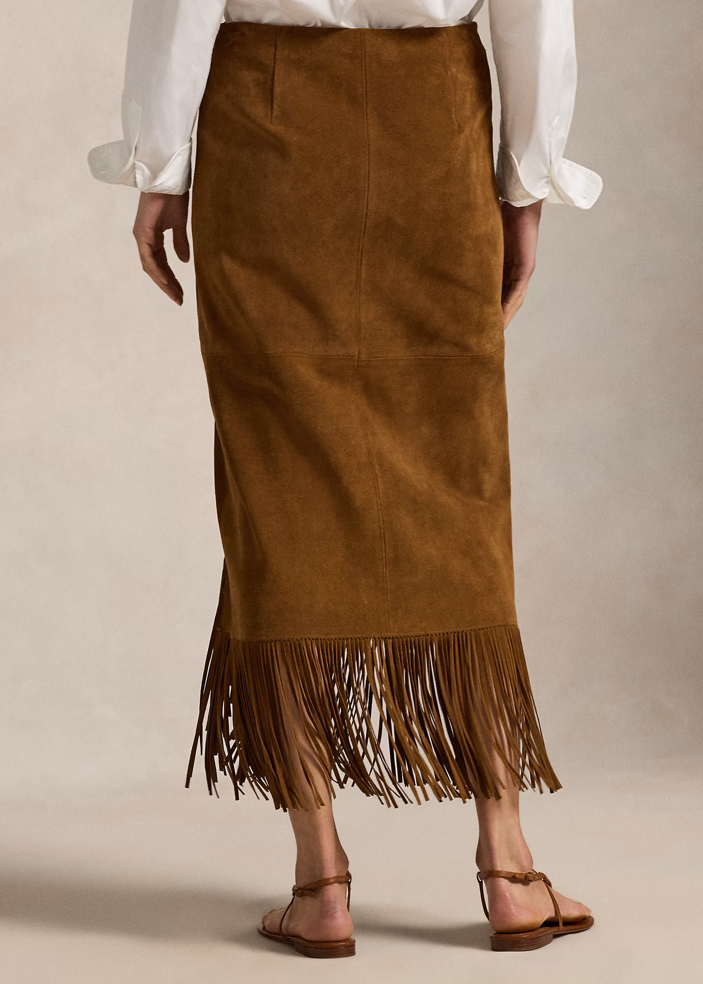 Wildlederrock mit Fransen - RALPH LAUREN OUTLET