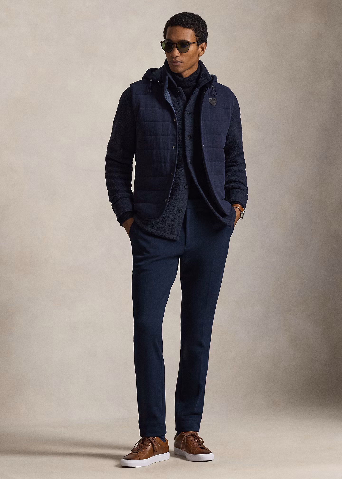 Steppweste aus Jersey mit Kapuze - RALPH LAUREN OUTLET