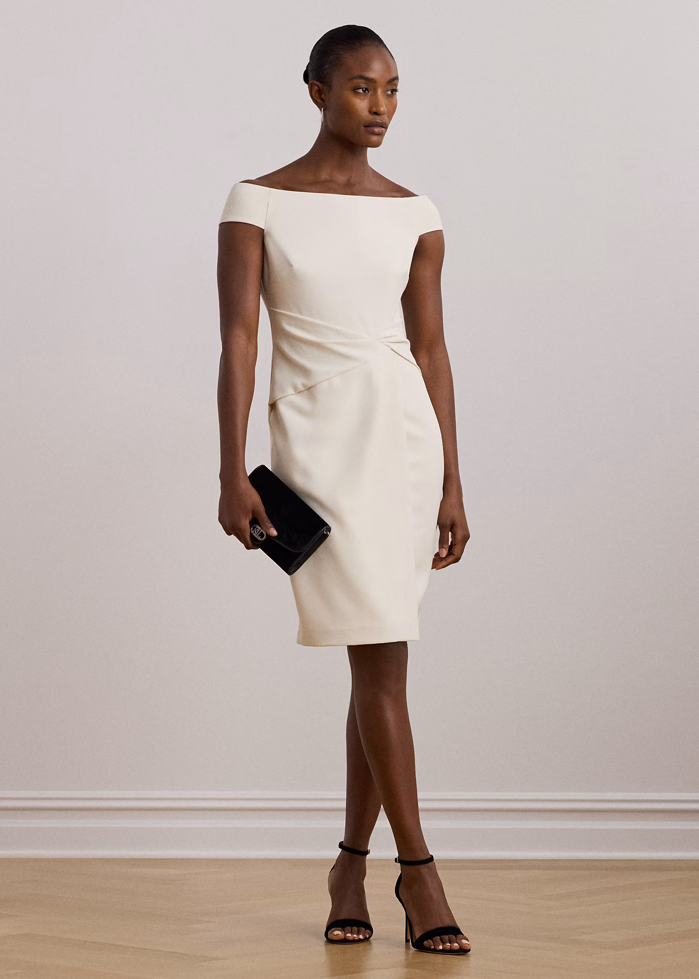 Schulterfreies Cocktailkleid aus Crêpe - RALPH LAUREN OUTLET