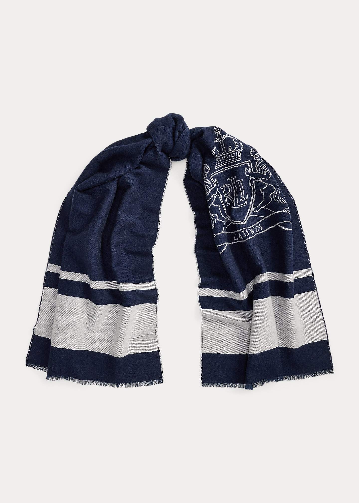 Jacquard-Wickelschal mit Wappen - RALPH LAUREN OUTLET