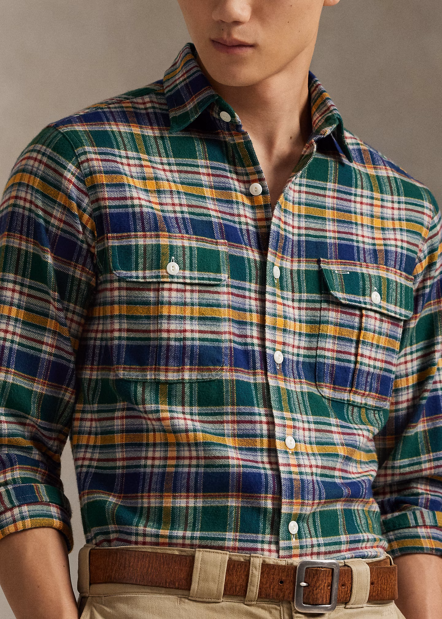 Classic-Fit Arbeitshemd aus Flanell - RALPH LAUREN OUTLET