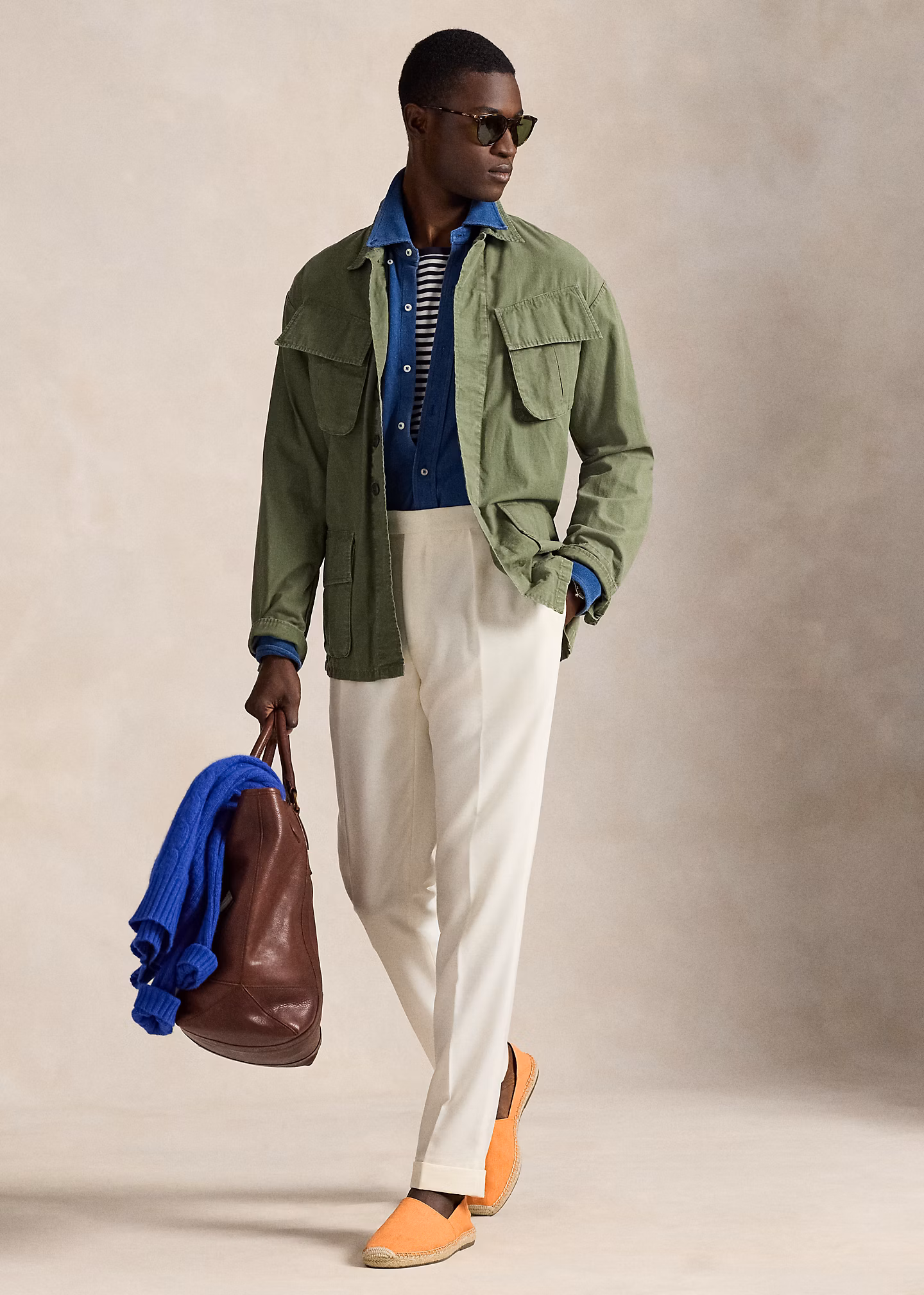 Federleichtes Piqué-Hemd in Indigo - RALPH LAUREN OUTLET