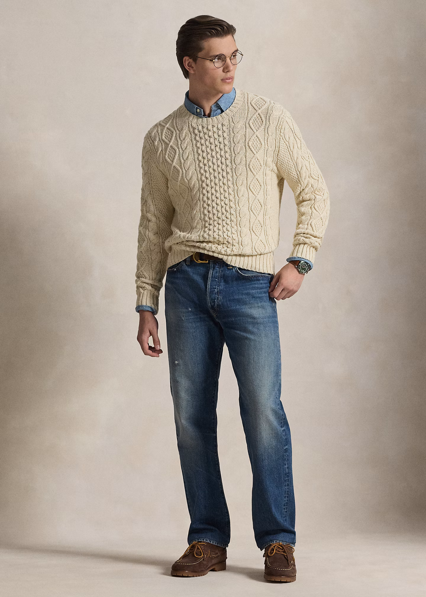 Aranpullover aus Baumwolle - RALPH LAUREN OUTLET