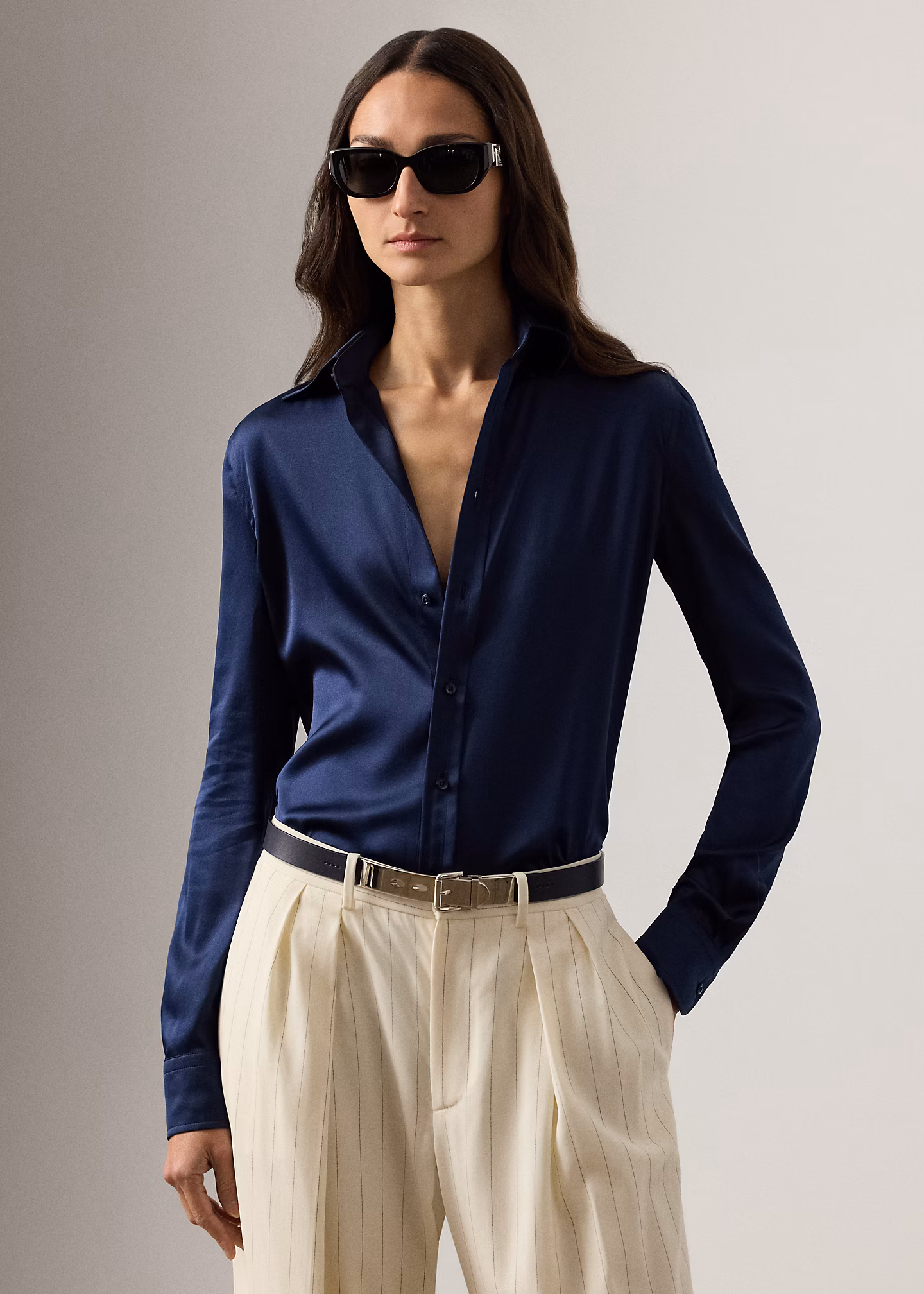 Straight-Fit Hemd Cameron aus Seide - RALPH LAUREN OUTLET