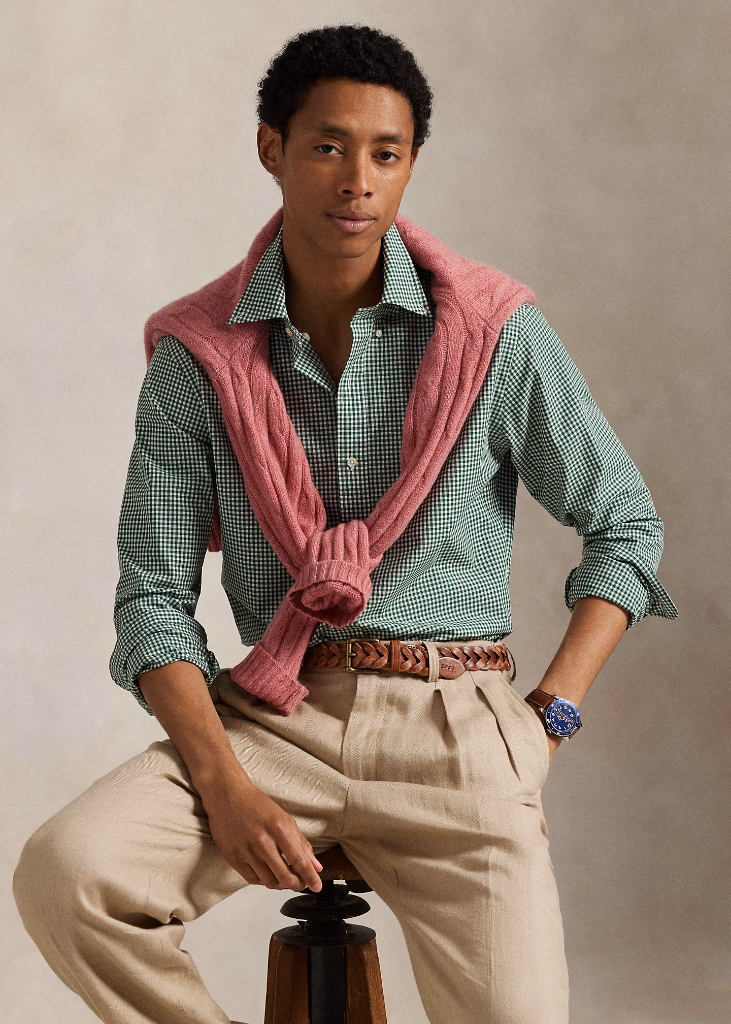 Custom-Fit Hemd aus Stretchpopeline - RALPH LAUREN OUTLET