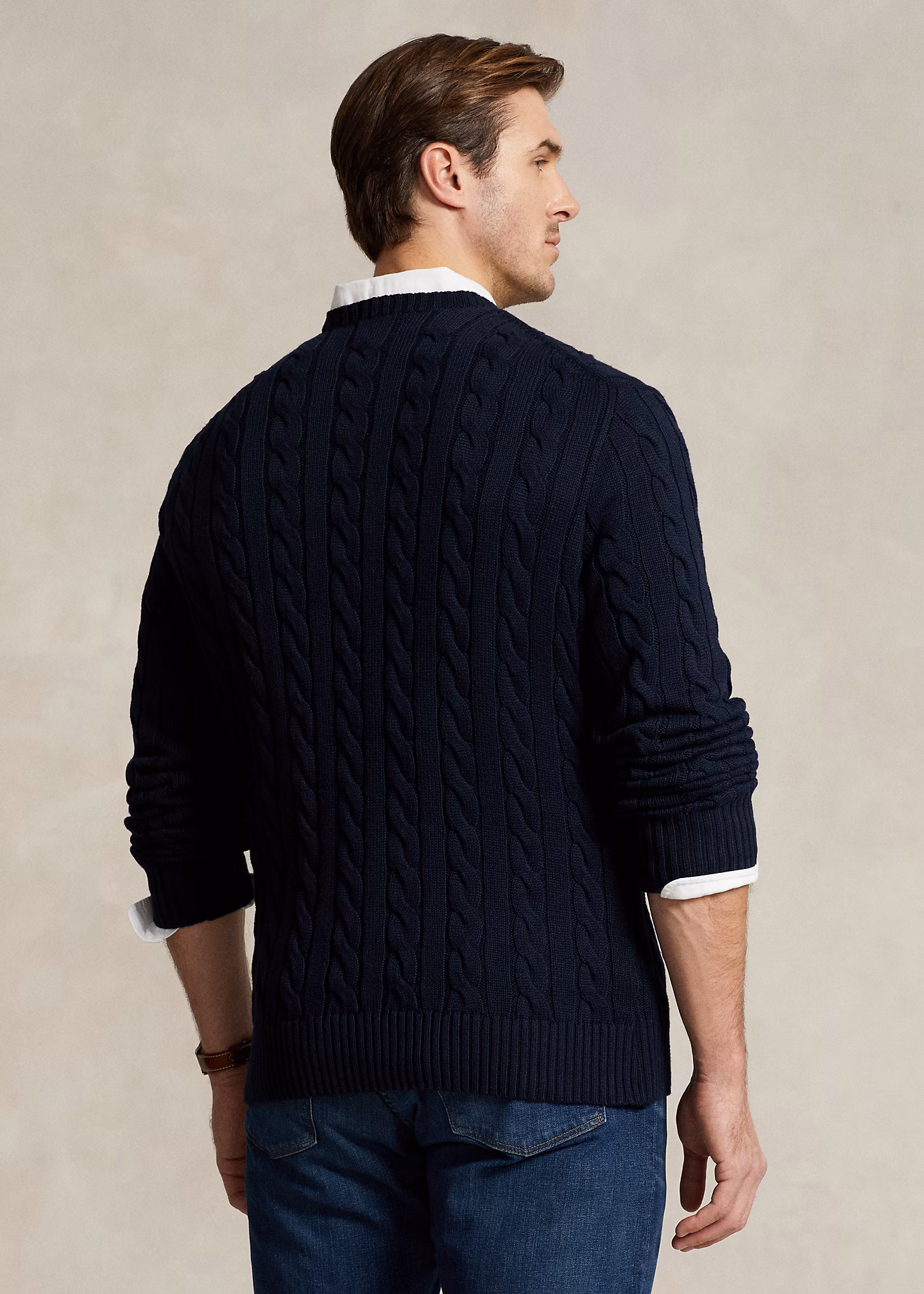 Baumwollpullover mit Zopfmuster - RALPH LAUREN OUTLET