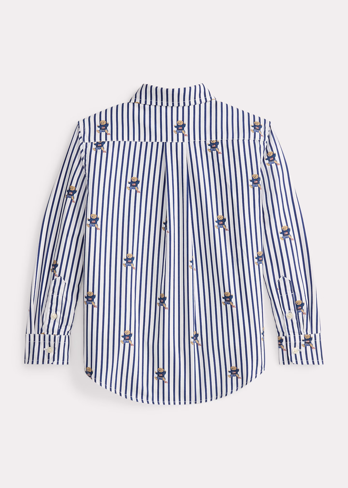 Gestreiftes Popelinehemd mit Polo Bear - RALPH LAUREN OUTLET