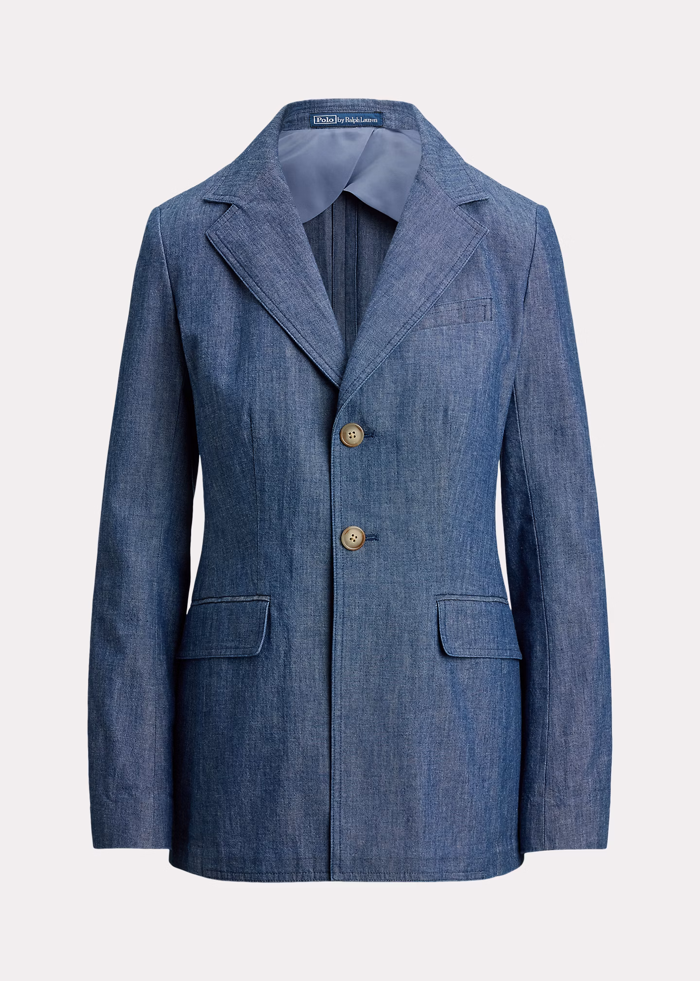 Einreihiger Blazer aus Chambray - RALPH LAUREN OUTLET
