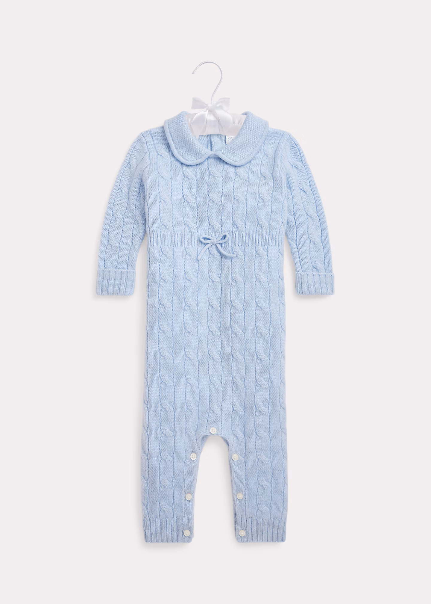 Kaschmir-Strampler mit Zopfmuster - RALPH LAUREN OUTLET