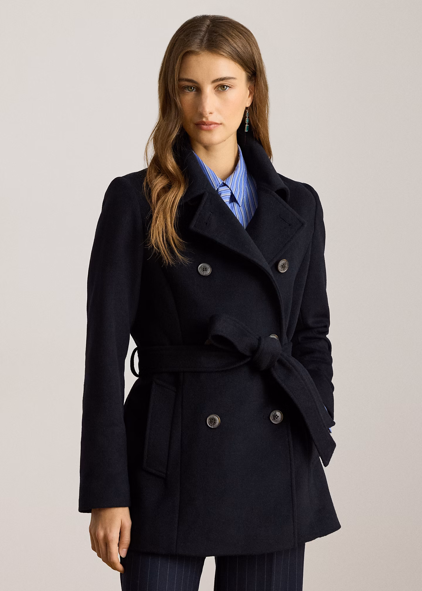 Zweireihiger Mantel mit Gürtel - RALPH LAUREN OUTLET