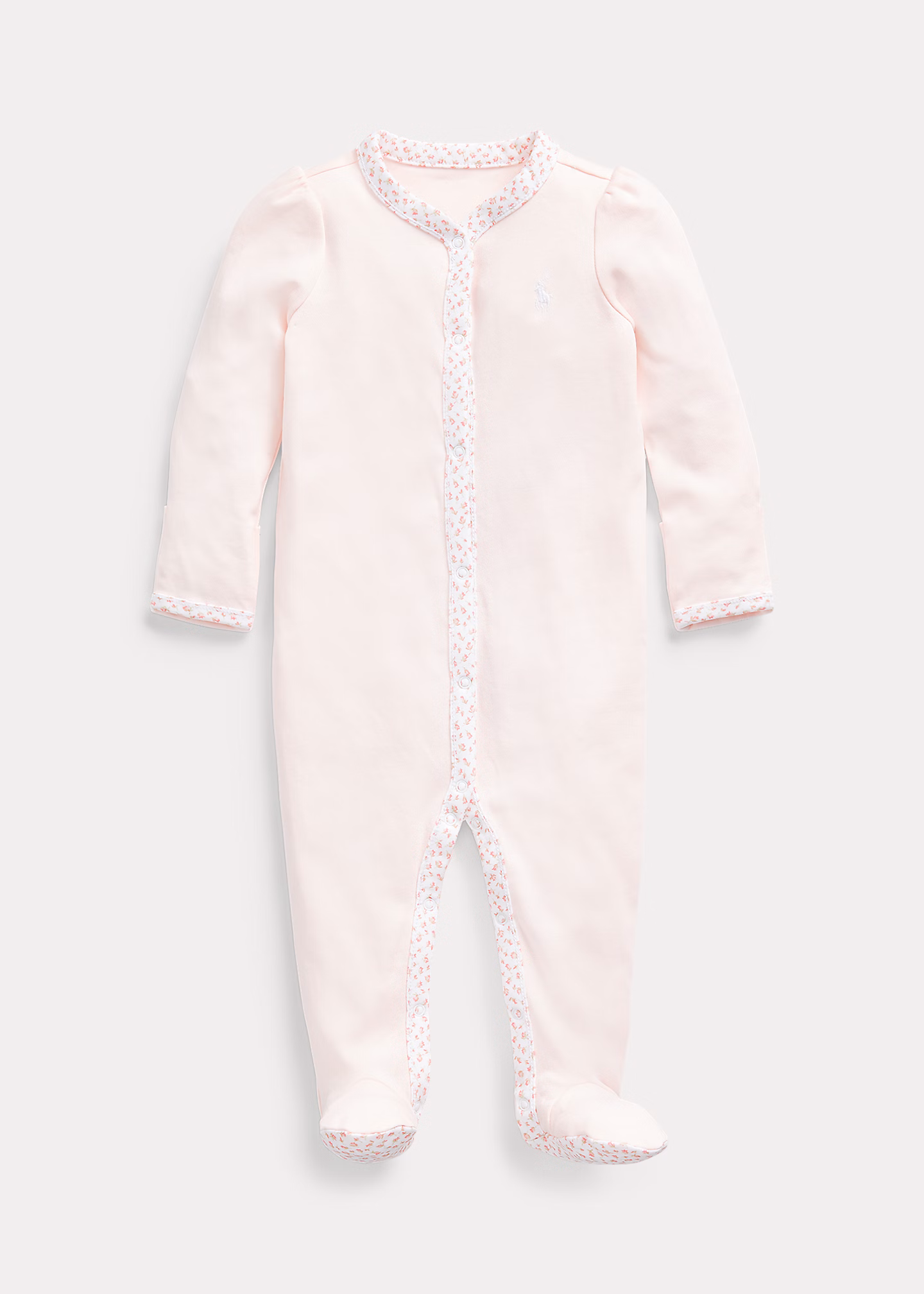 Baumwollstrampler mit Blumenbordüre - RALPH LAUREN OUTLET