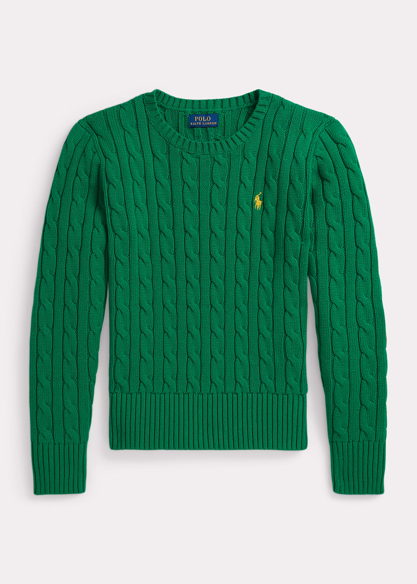 Pullover mit Zopfmuster und Aufnähern - RALPH LAUREN OUTLET