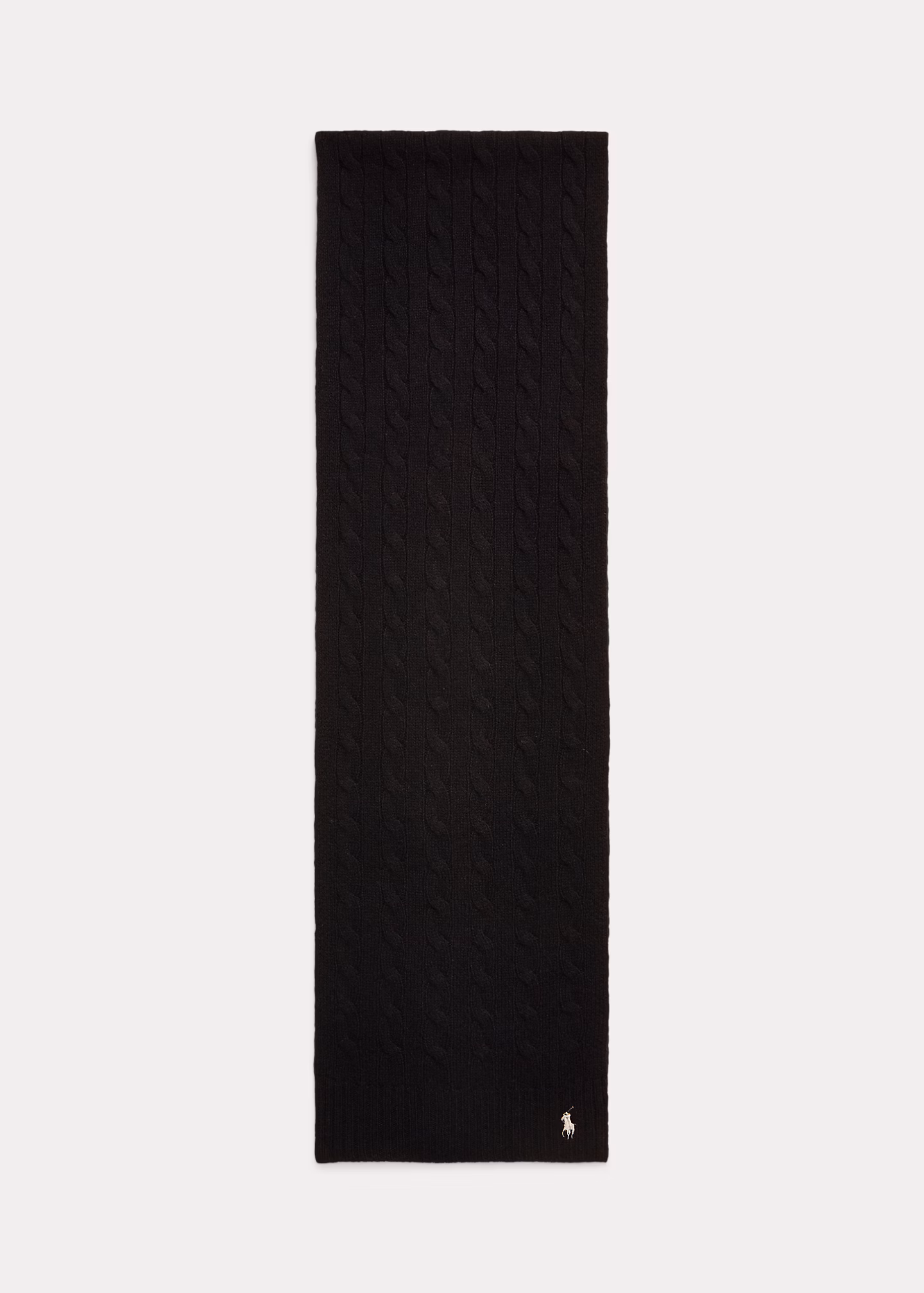 Woll-Kaschmir-Schal mit Zopfmuster - RALPH LAUREN OUTLET