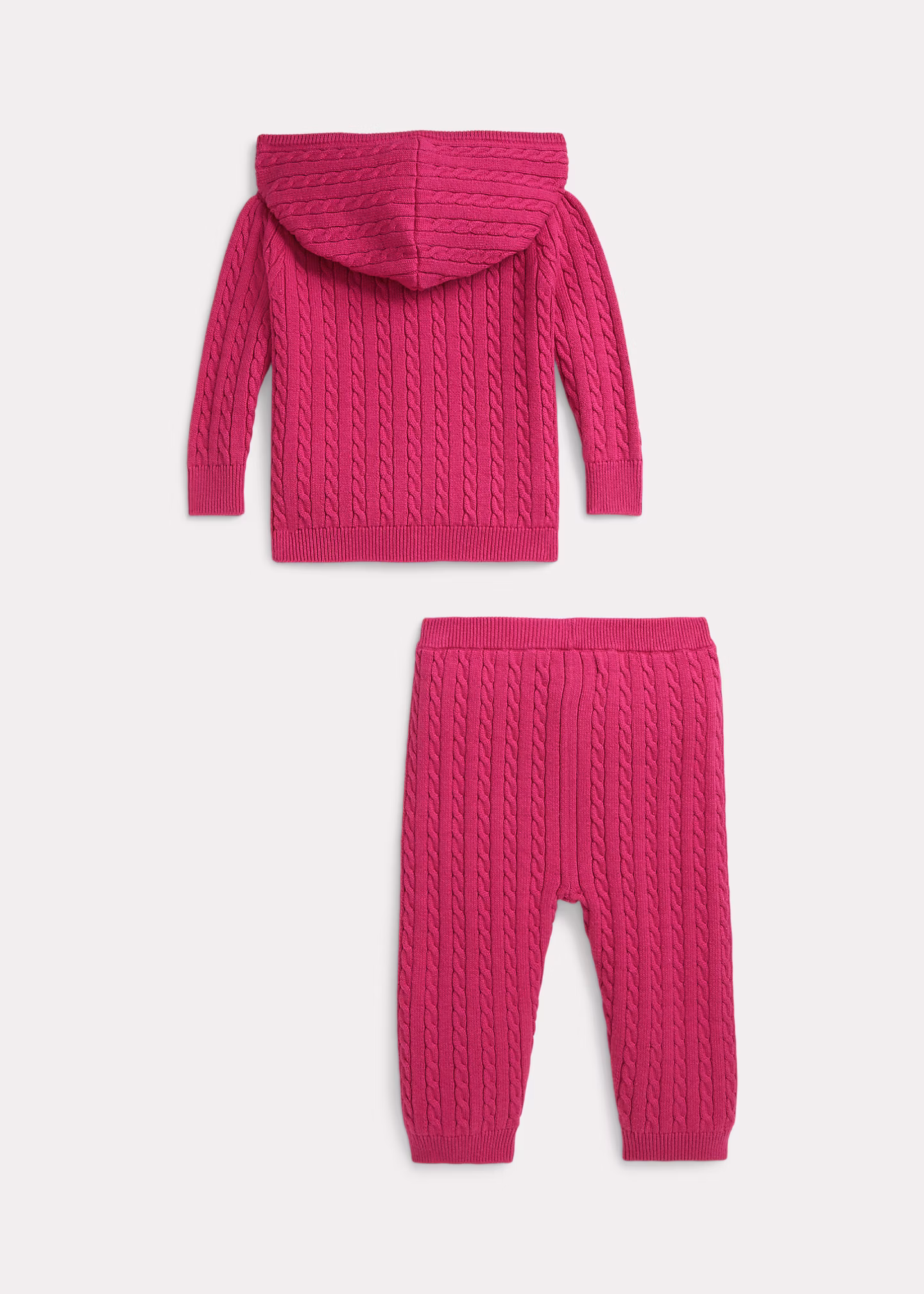 Kapuzenjacke und Hose mit Zopfmuster - RALPH LAUREN OUTLET