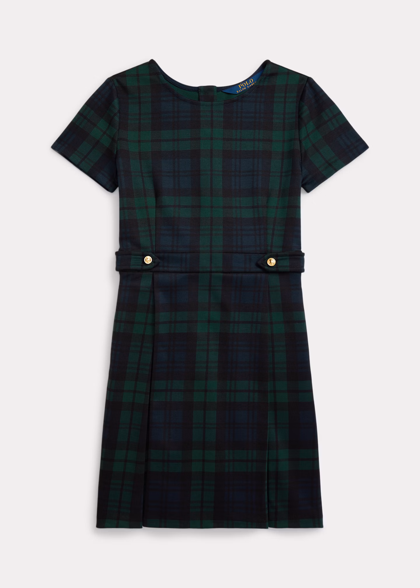 Kariertes Ponté-Kleid mit Falten - RALPH LAUREN OUTLET