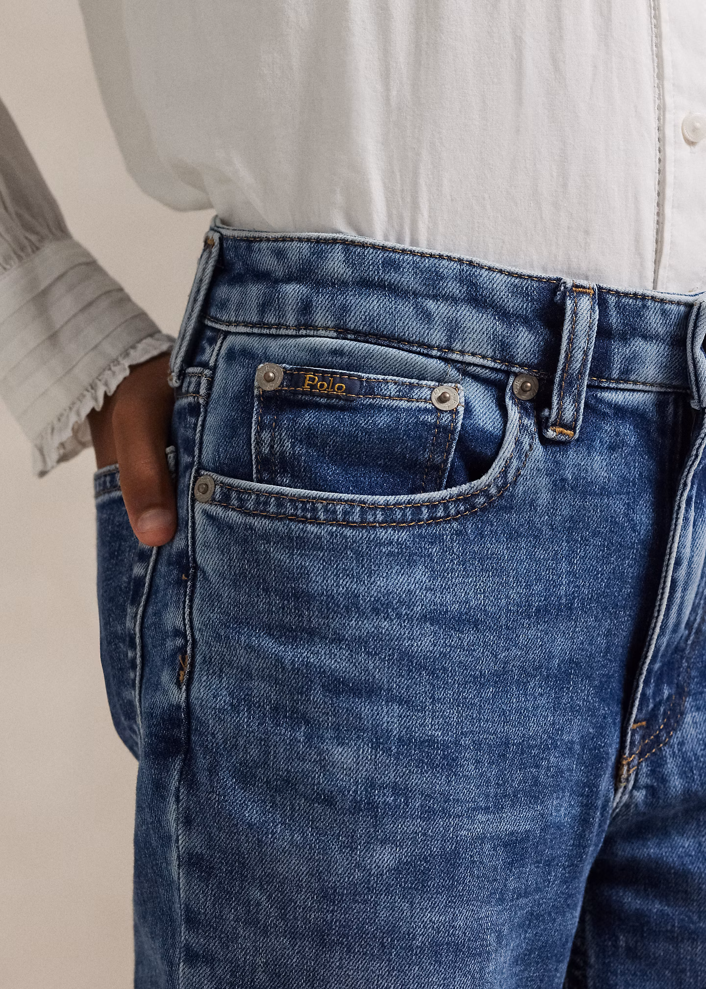 Ausgestellte Denim-Jeans in Indigo - RALPH LAUREN OUTLET