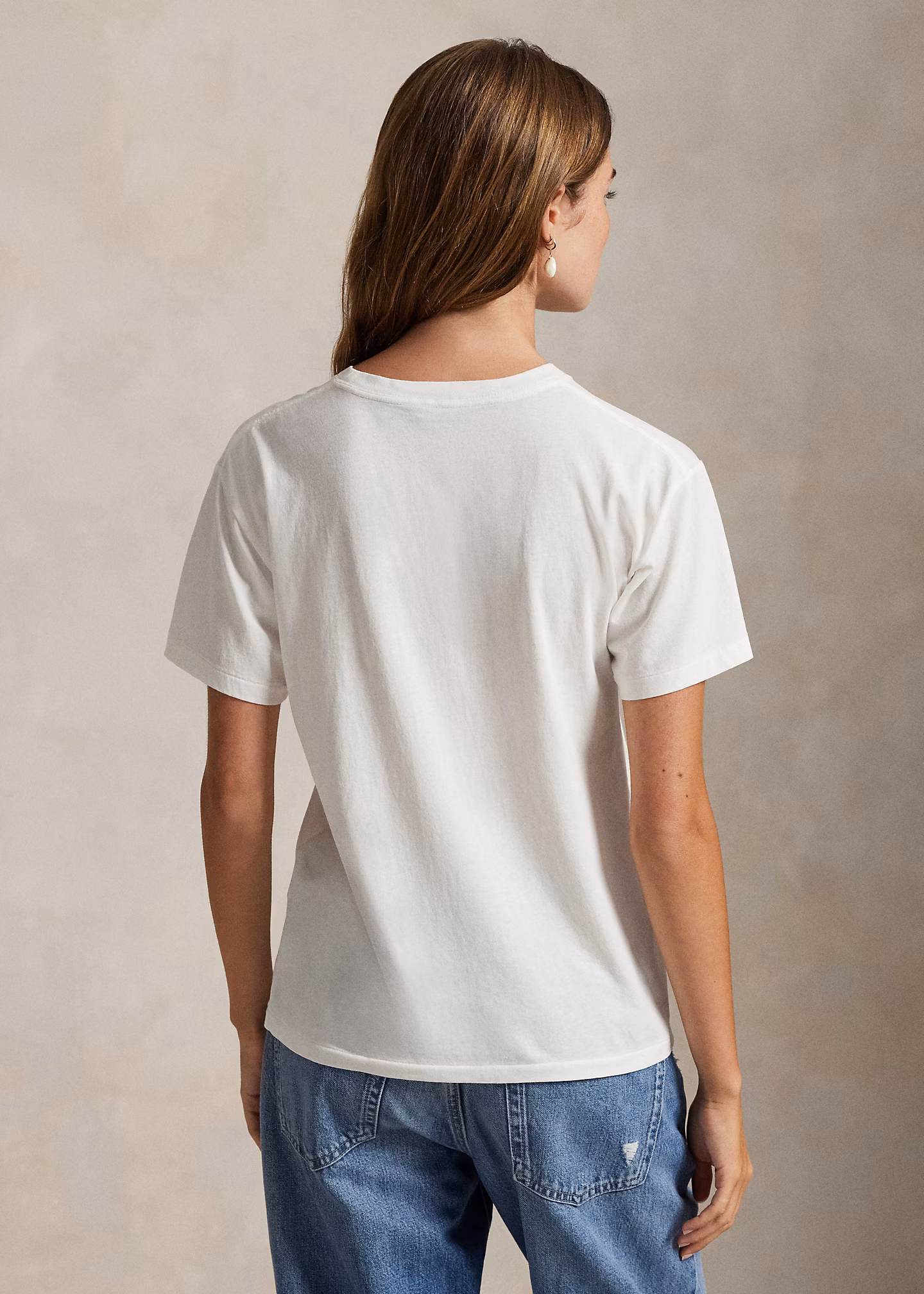 Baumwolljersey-T-Shirt mit Polo Bear - RALPH LAUREN OUTLET