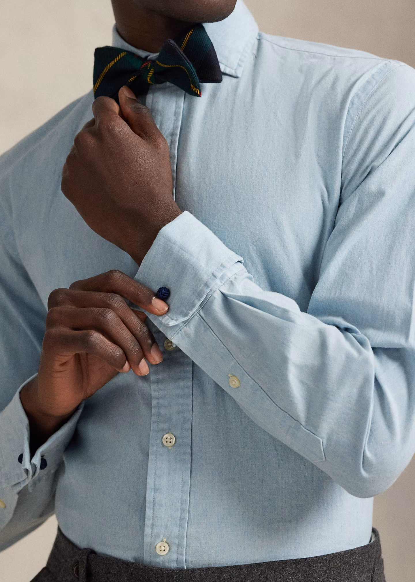 Custom-Fit Hemd mit Umschlagmanschetten - RALPH LAUREN OUTLET