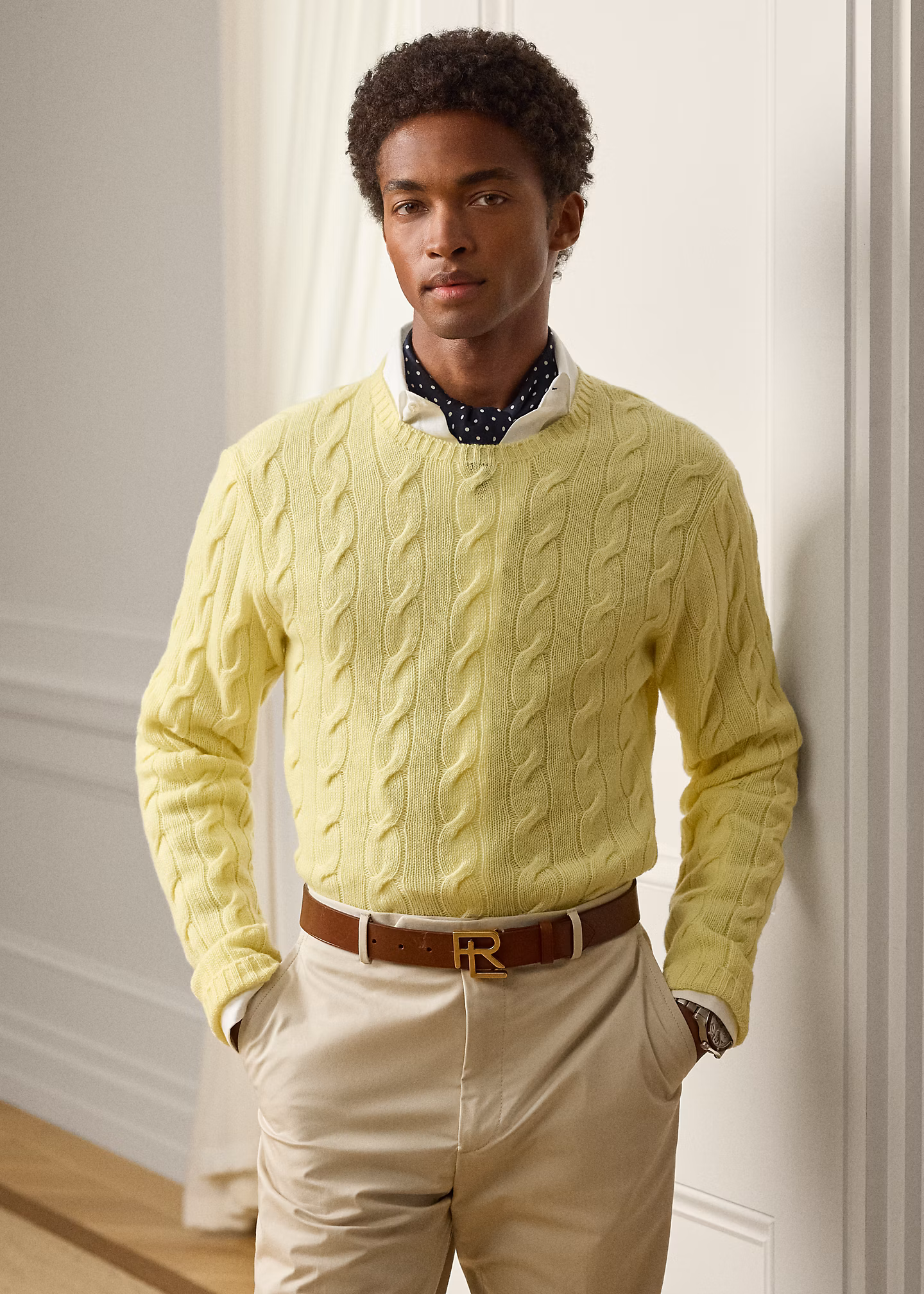 Kaschmirpullover mit Zopfmuster - RALPH LAUREN OUTLET