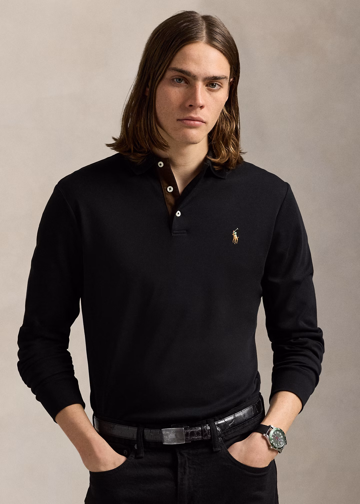 Custom-Slim-Fit Baumwoll-Poloshirt - RALPH LAUREN OUTLET
