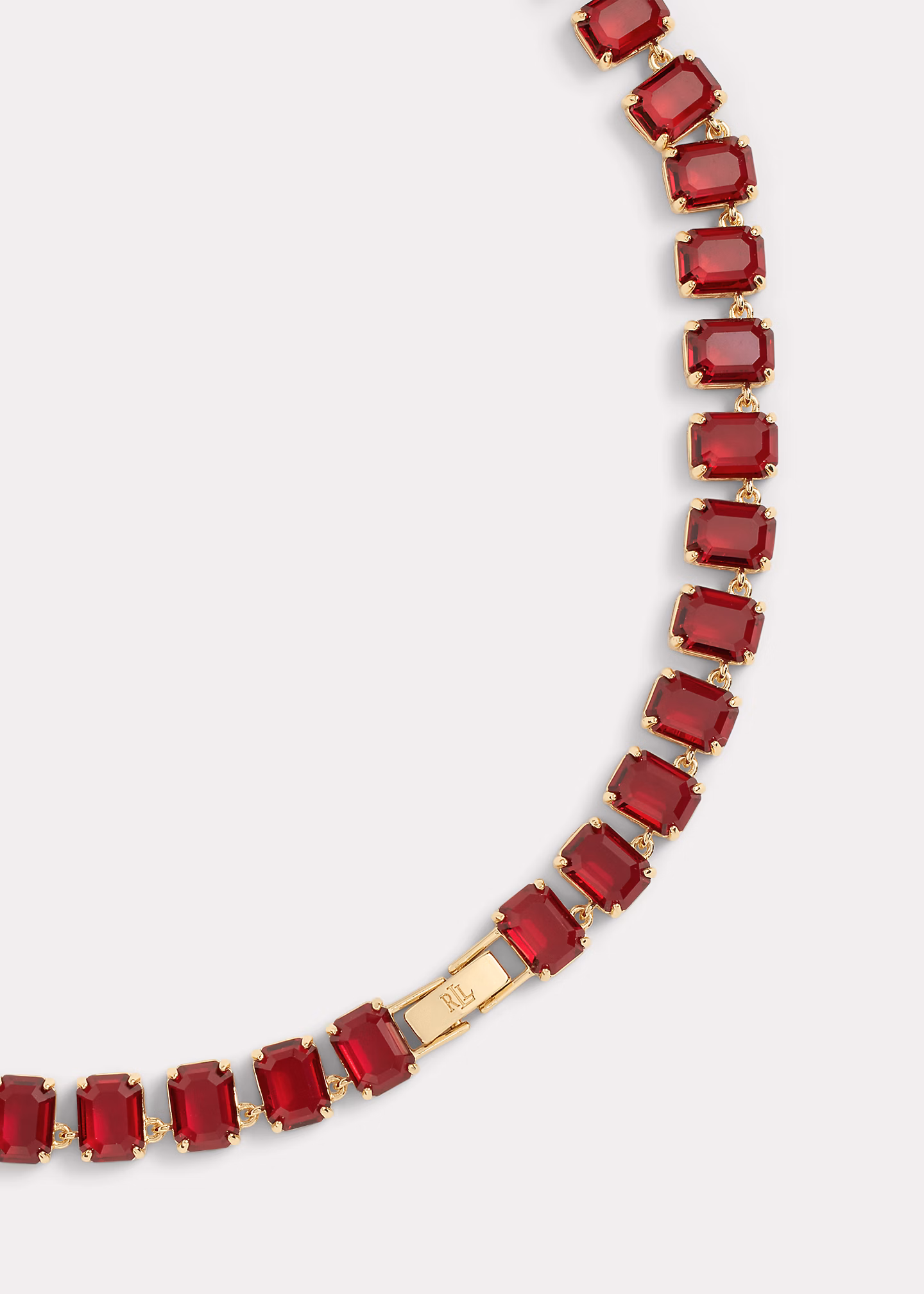 Vergoldete Tennis-Kette mit Ziersteinen - RALPH LAUREN OUTLET