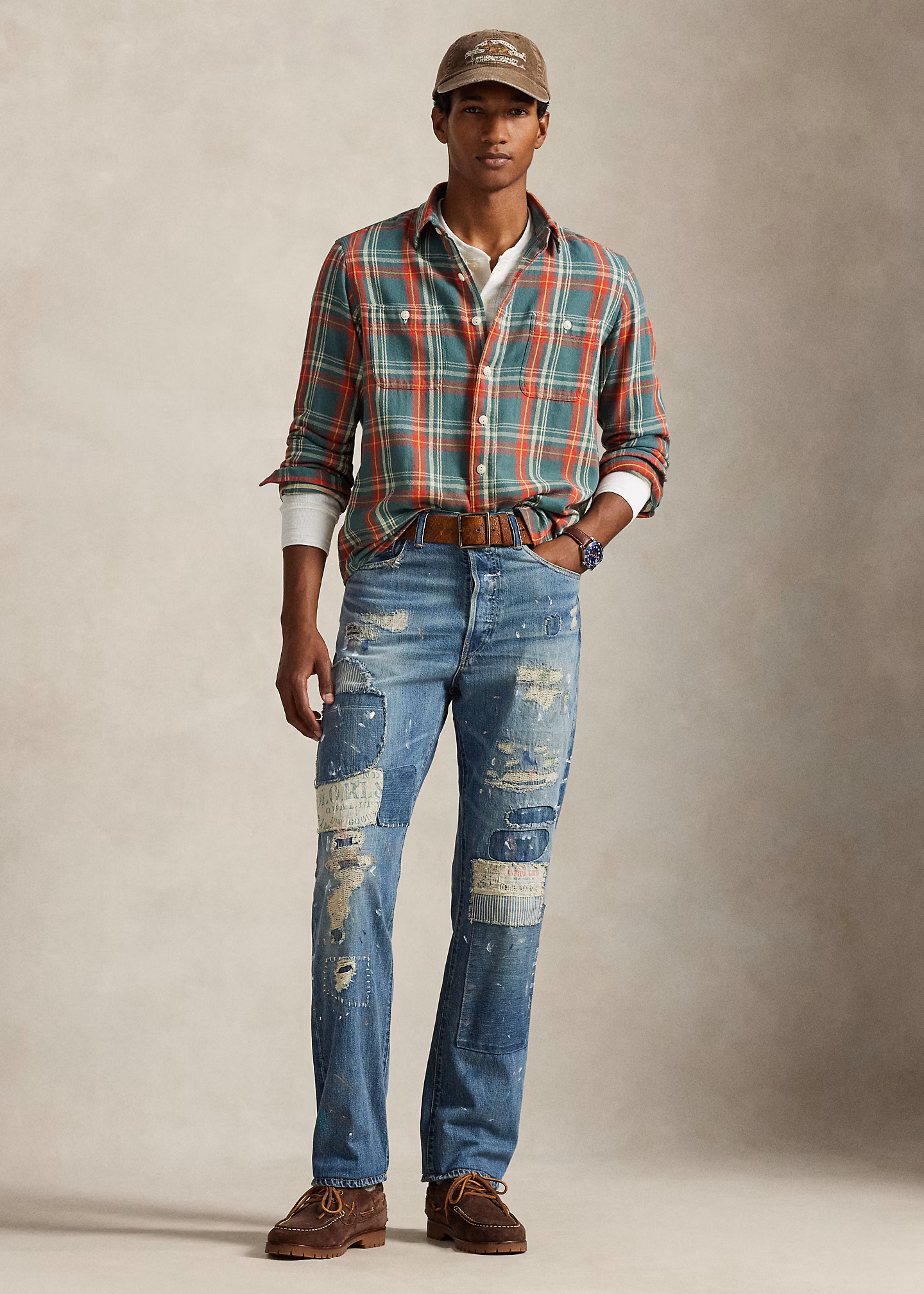 Classic-Fit Flanell-Arbeitshemd - RALPH LAUREN OUTLET