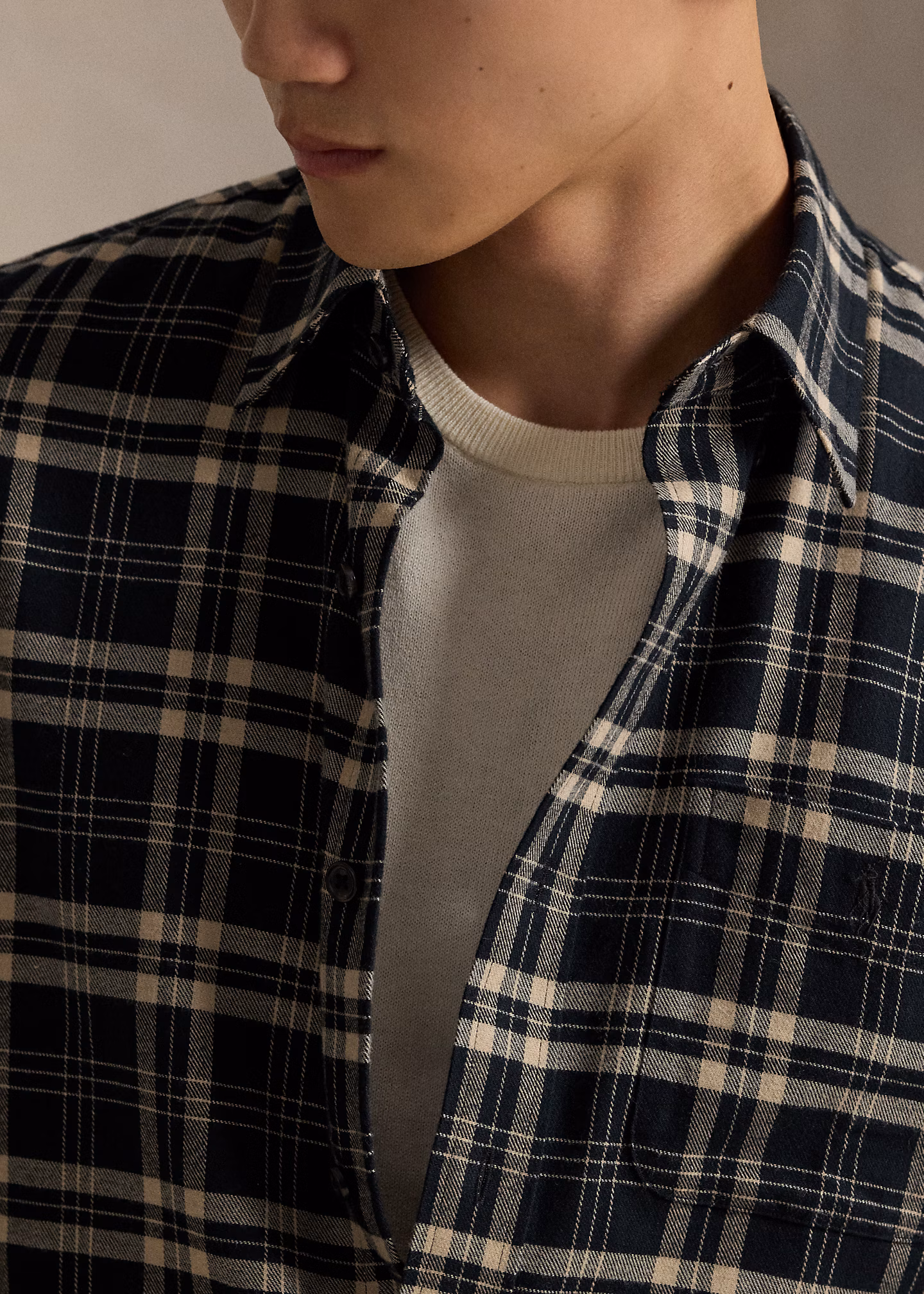 Custom-Fit Funktionshemd mit Karomuster - RALPH LAUREN OUTLET